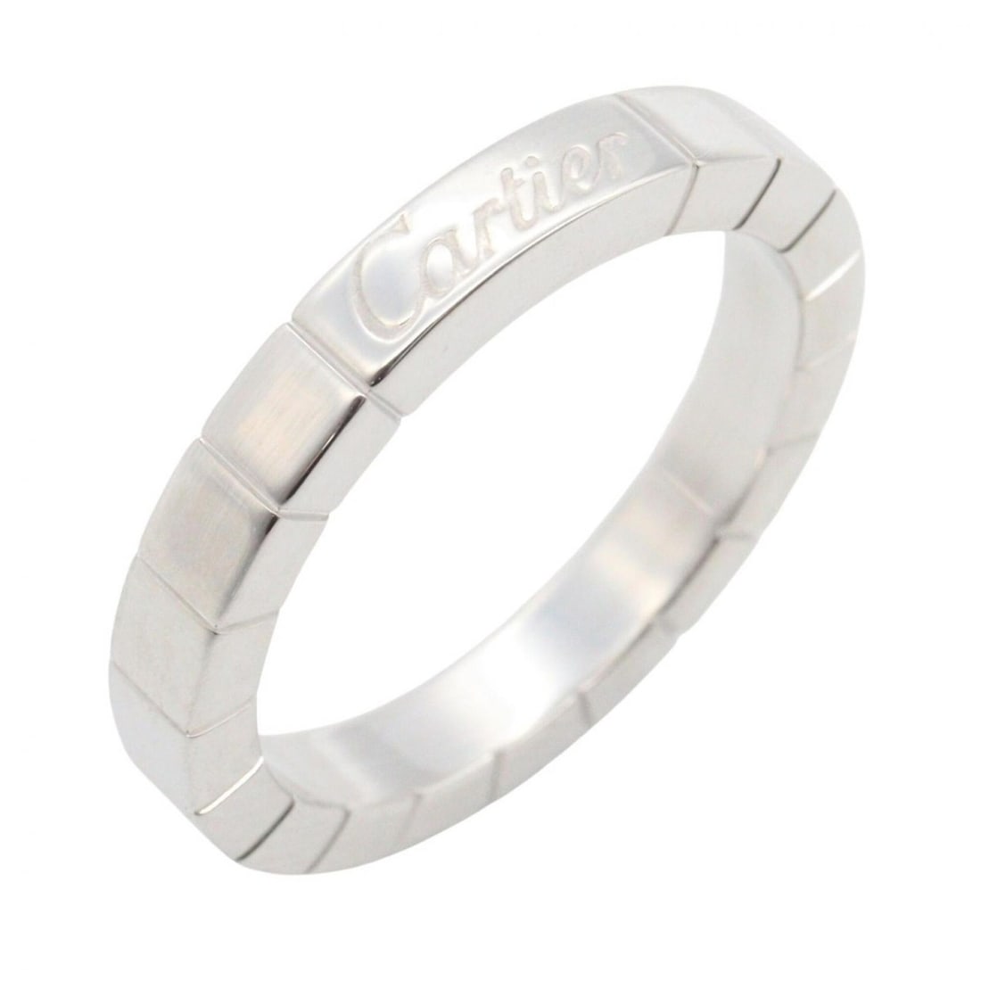 Cartier Lanieres Ring, 18K White Gold (18KWG), Women's Silver Tone: --- Catalog ---Category: SizeJP Size: 10US Size: 5.5Category: DesignType: Band ringColor: SilverGender: WomenMaterial: White gold (18K)Category: GeneralBrand: Cartier--- Item List ---Section: Conditio