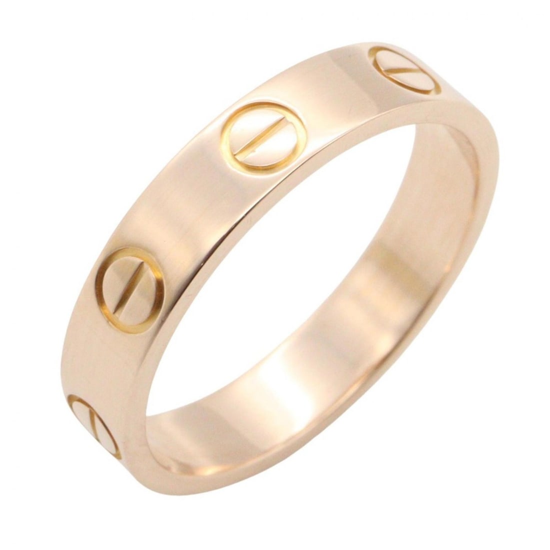 Cartier Mini Love Ring, 18K Pink Gold (PG), Women's Tone, B4085200: --- Catalog ---Category: SizeJP Size: 8US Size: 4.5Category: DesignType: Band ringColor: GoldGender: WomenMaterial: Pink gold (18K)Category: GeneralMPN: B4085200Brand: Cartier--- Item List ---Section: