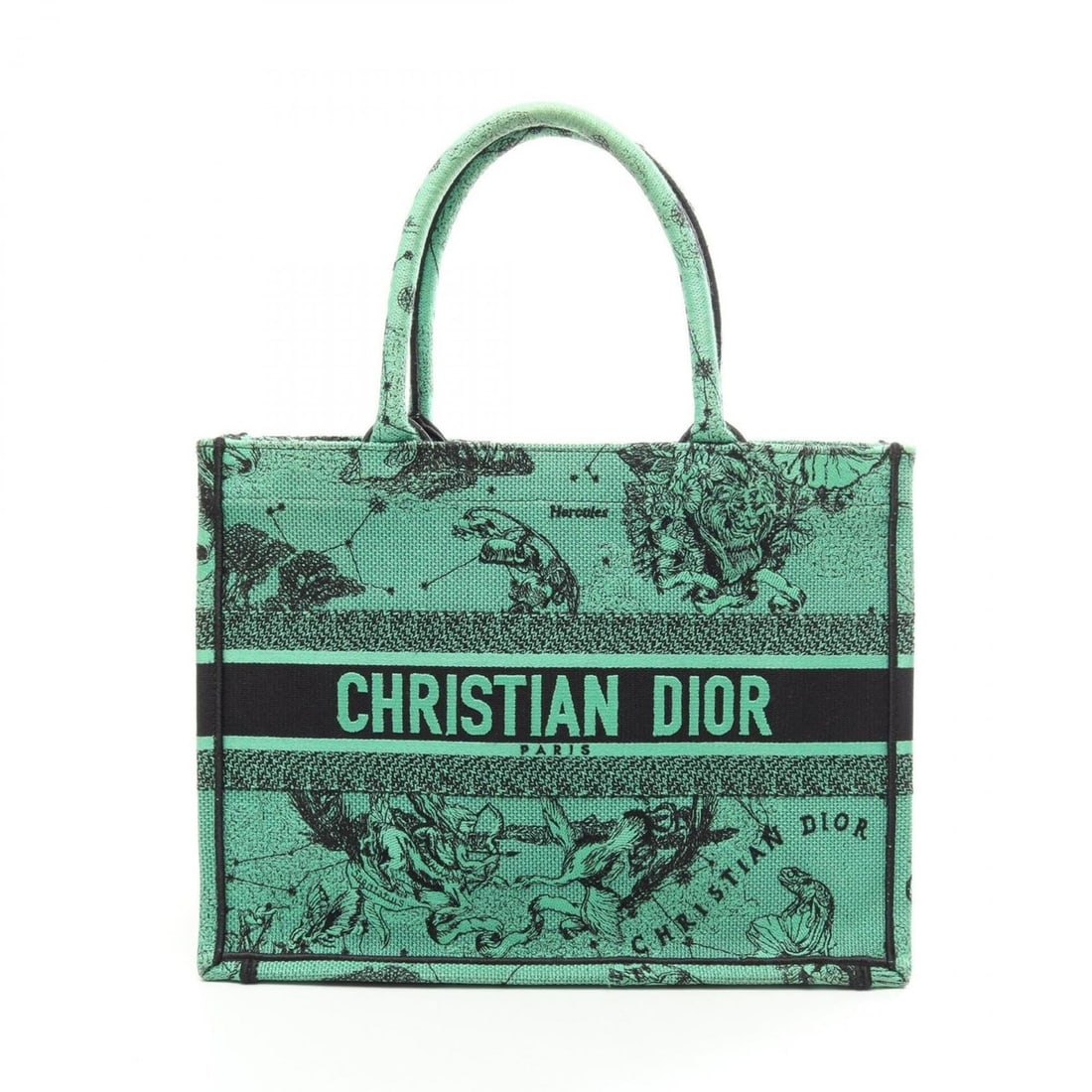 Christian Dior Dior BOOK TOTE Medium Tote Bag Handbag Canvas Women's Green/Black: --- Catalog ---Category: SizeSize (HxWxD): 27cm x 36cm x 14cm / 10.62'' x 14.17'' x 5.51''Category: DesignType: Handbag, Tote bagColor: Black, GreenGender: WomenMaterial: Canvas Category: GeneralBrand