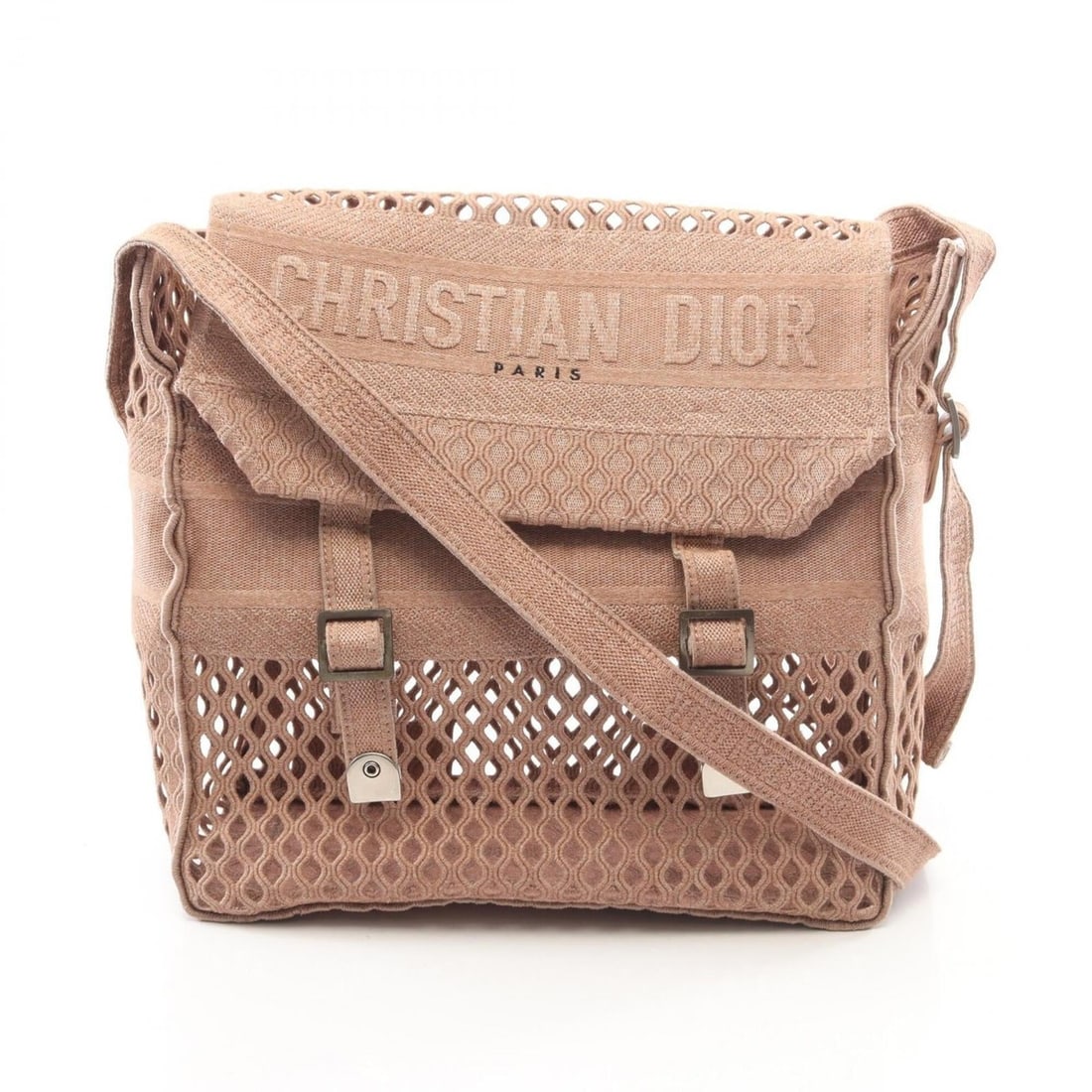 Christian Dior Dior DIOR CAMP Mesh Messenger Bag Shoulder Handbag Canvas Women's Pink: --- Catalog ---Category: SizeSize (HxWxD): 28cm x 29cm x 11.5cm / 11.02'' x 11.41'' x 4.52''Category: DesignType: Handbag, Messenger bag, Shoulder bagColor: PinkGender: WomenMaterial: Canvas Category: