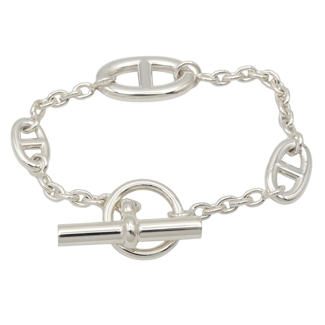 Hermes Farandole Bracelet, Sterling Silver 925, Men's and Women's, Tone: --- Catalog ---Category: SizeLength: 15cm / 5.9''Category: DesignType: Charm braceletColor: SilverGender: Men,WomenMaterial: Silver 925Category: GeneralBrand: Hermes--- Item List ---Section: Condition