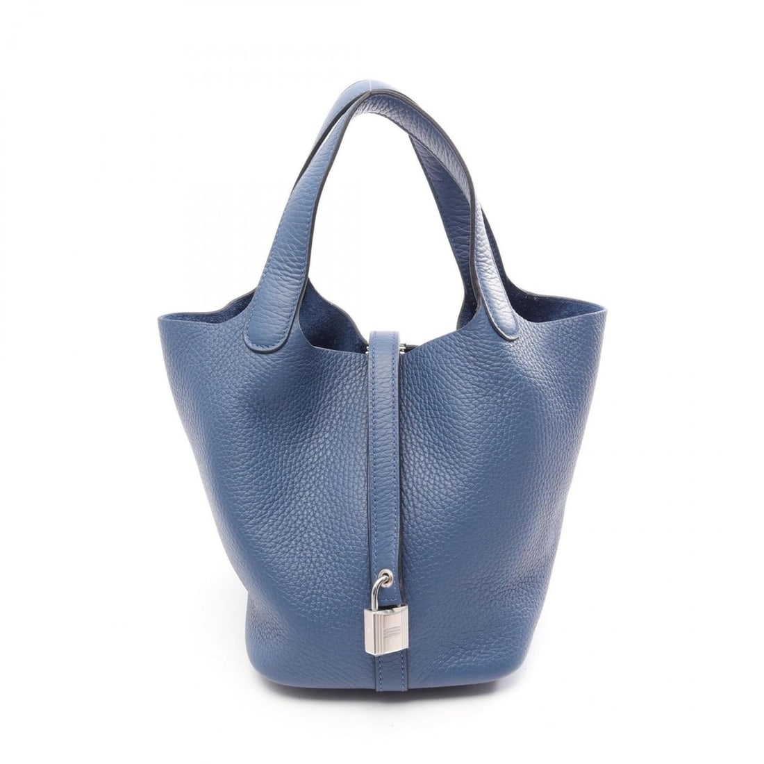Hermes Picotin Lock PM Blue Tie Handbag, Taurillon Clemence Leather, Women's: --- Catalog ---Category: SizeSize (HxWxD): 18.5cm x 19cm x 13.5cm / 7.28'' x 7.48'' x 5.31''Category: DesignType: HandbagColor: BlueGender: WomenMaterial: Taurillon clemence leather Category: GeneralB