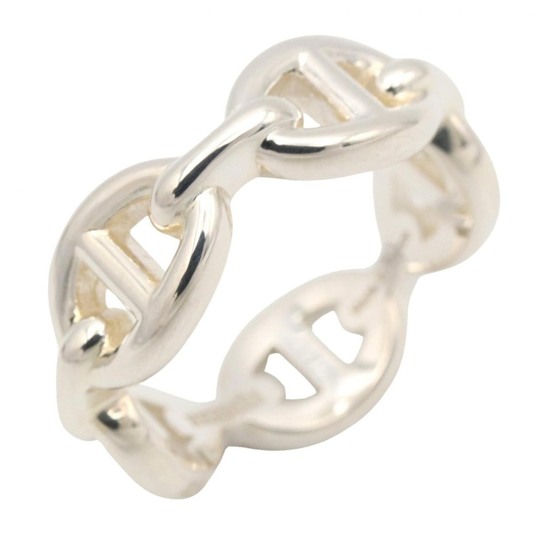 Hermes Chaine d'Ancre Ring, Sterling Silver 925, Tone, for Men and Women (1 of 17)