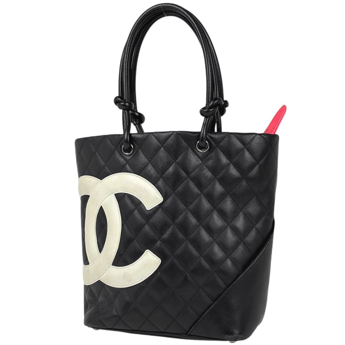Chanel Cambon Line Medium Tote Bag, Coco Mark, Leather Handbag, Black, A25167, Women's: --- Catalog ---Category: SizeSize (HxWxD): 25cm x 20cm x 11.5cm / 9.84'' x 7.87'' x 4.52''Category: DesignType: Handbag, Tote bagColor: BlackGender: WomenMaterial: Leather Category: GeneralLine: Ligne