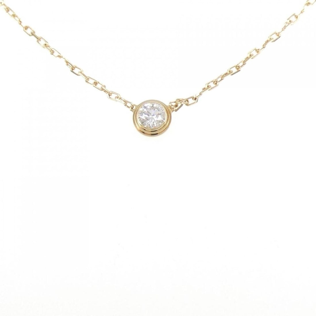 Cartier Damour Large Necklace: --- Catalog ---Category: SizePendant Size: 5.4mm x 5.4mm / 0.21'' x 0.21''Neck Circumference: 38 cm - 41 cm / 14.96'' - 16.14''Category: DesignColor: Yellow goldStone: DiamondGender: WomenMaterial:
