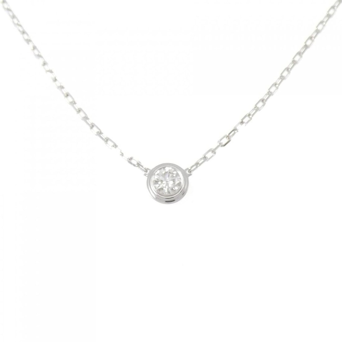 Cartier Damour Large Necklace: --- Catalog ---Category: SizePendant Size: 5.5mm x 5.5mm / 0.21'' x 0.21''Neck Circumference: 38 cm - 41 cm / 14.96'' - 16.14''Category: DesignColor: White goldStone: DiamondGender: WomenMaterial: