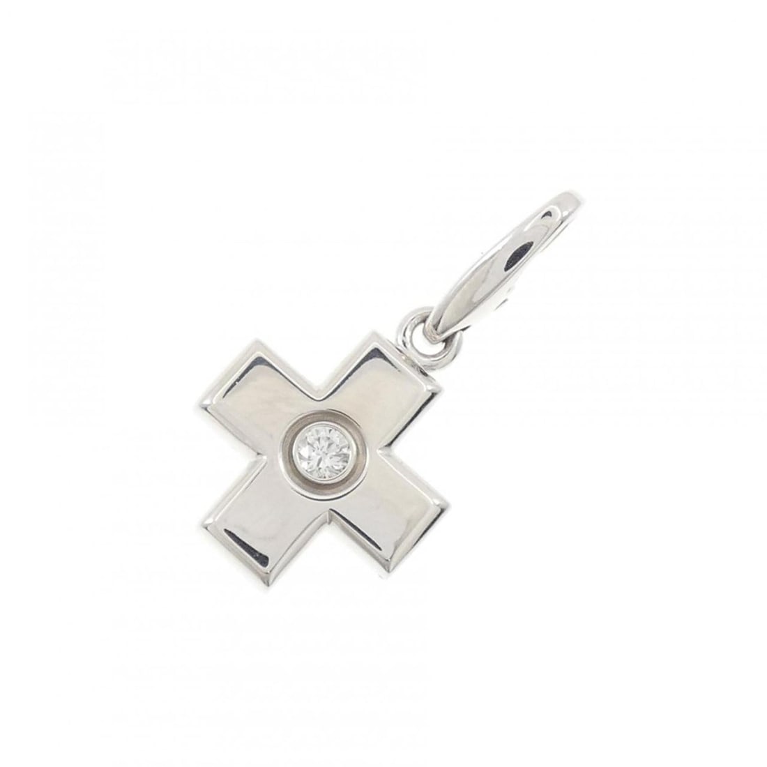 Cartier Cross Pendant: --- Catalog ---Category: SizePendant Size: 25.8mm x 13mm / 1.01'' x 0.51''Category: DesignColor: White goldStone: DiamondGender: WomenMaterial: White gold (18K)Pendant Type: PendantNecklace Type: