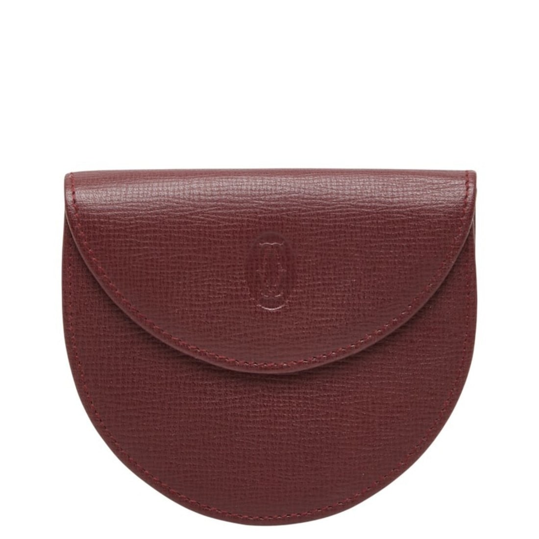 Cartier Must Line Wallet/Coin Purse, Wine Red/Bordeaux Leather, Women's, CARTIER: --- Catalog ---Category: SizeSize (HxWxD): 8.5cm x 9.5cm x 2.4cm / 3.34'' x 3.74'' x 0.94''Category: DesignType: Coin purse/coin caseColor: Bordeaux, Wine redGender: WomenMaterial: Leather Category: G