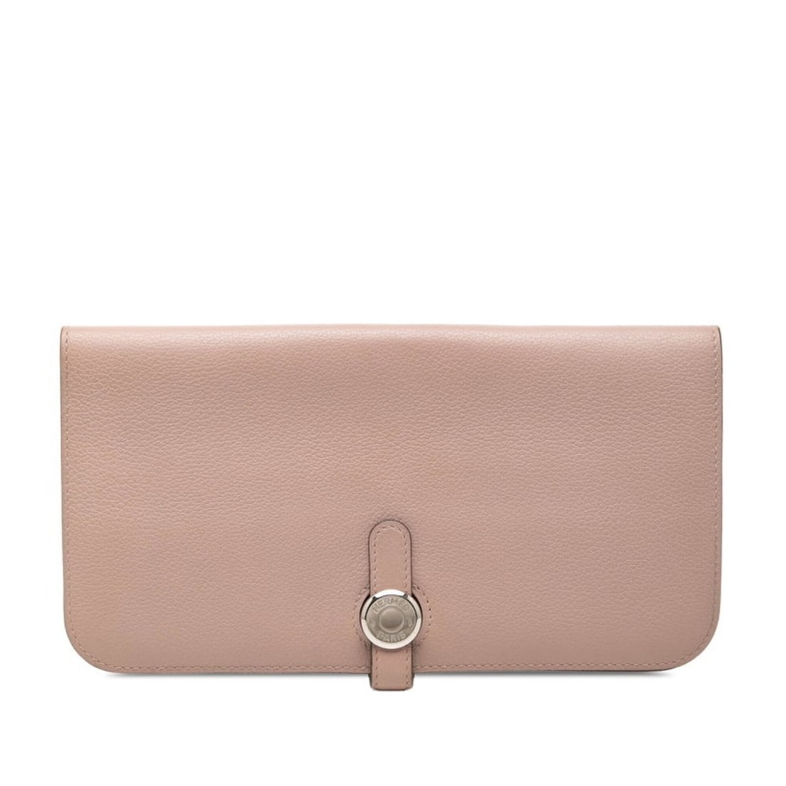 Hermes Dogon Long Wallet, Pink with Silver Hardware, Evercolor, Women's: --- Catalog ---Category: SizeSize (HxWxD): 11cm x 20.5cm x 1cm / 4.33'' x 8.07'' x 0.39''Category: DesignType: Coin purse/coin caseColor: PinkGender: WomenCategory: GeneralBrand: Hermes--- Item List -