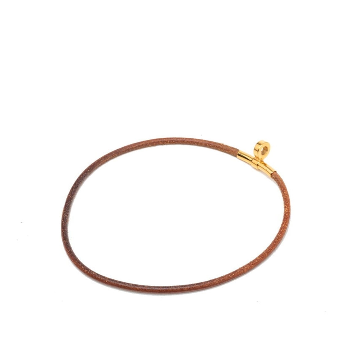Hermes Double Kelly Choker Necklace Bracelet Gold Brown Plated Leather Women's HERMES: --- Catalog ---Category: SizeNeck Circumference: 37 cm / 14.56''Category: DesignColor: BrownGender: WomenMaterial: LeatherNecklace Type: ChokerCategory: GeneralBrand: Hermes--- Item List ---Section: C