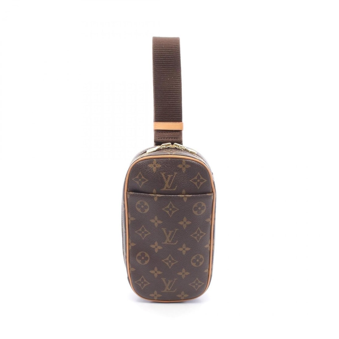 Louis Vuitton Pochette Gange Monogram Waist Bag, Body Handbag, Coated Canvas, Leather, Men's &: --- Catalog ---Category: SizeSize (HxWxD): 22cm x 12cm x 5cm / 8.66'' x 4.72'' x 1.96''Category: DesignType: Fanny pack, Sling bagColor: Brown, MonogramGender: Men,WomenMaterial: Monogram Category: Ge