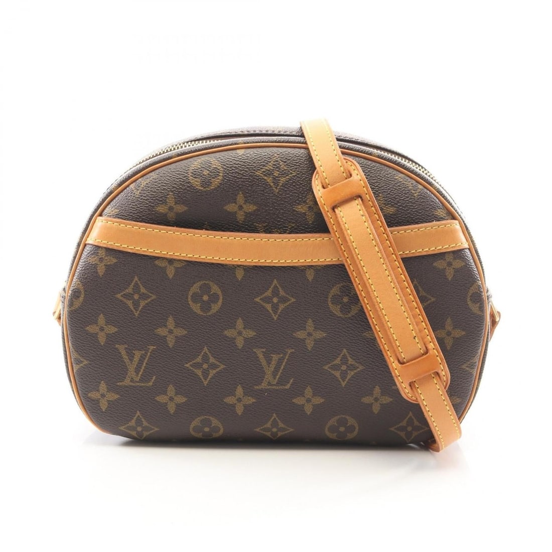 Louis Vuitton Blois Monogram Shoulder Bag/Handbag, Coated Canvas and Leather, Women's, Brown, M51221 (1 of 11)