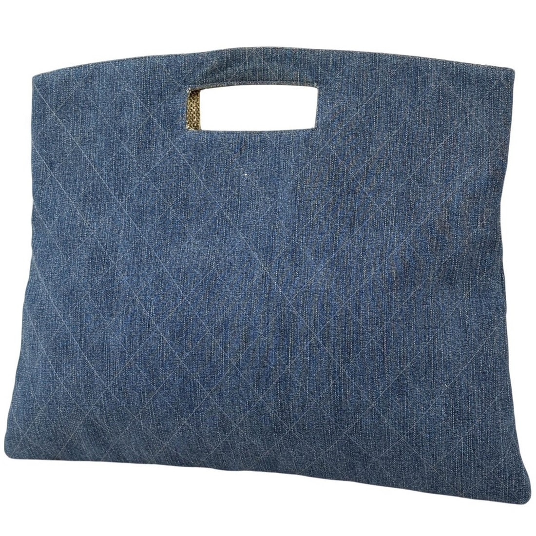 Chanel Matelassé denim handbag, blue, for women. (1 of 10)