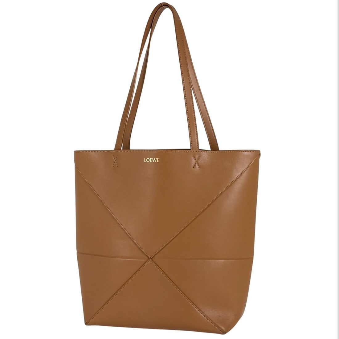 Loewe Puzzlefold Tote Medium Leather Warm Desert Women's: --- Catalog ---Category: SizeSize (HxWxD): 32cm x 25cm x 14cm / 12.59'' x 9.84'' x 5.51''Category: DesignType: Tote bagGender: WomenMaterial: Leather Category: GeneralBrand: Loewe--- Item List ---Sect