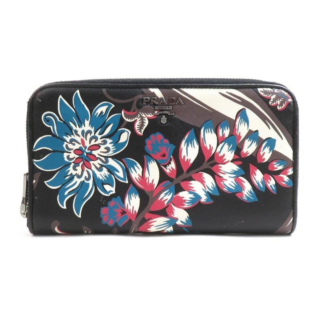 Prada PRADA Round Zip Long Wallet Leather Black Multicolor Men's Women's 1M0506 h32341a: --- Catalog ---Category: SizeSize (HxWxD): 10.5cm x 18.5cm x 2cm / 4.13'' x 7.28'' x 0.78''Category: DesignType: Long wallet (bi-fold)Color: Black, Multi-colorGender: Men,WomenMaterial: Leather Catego