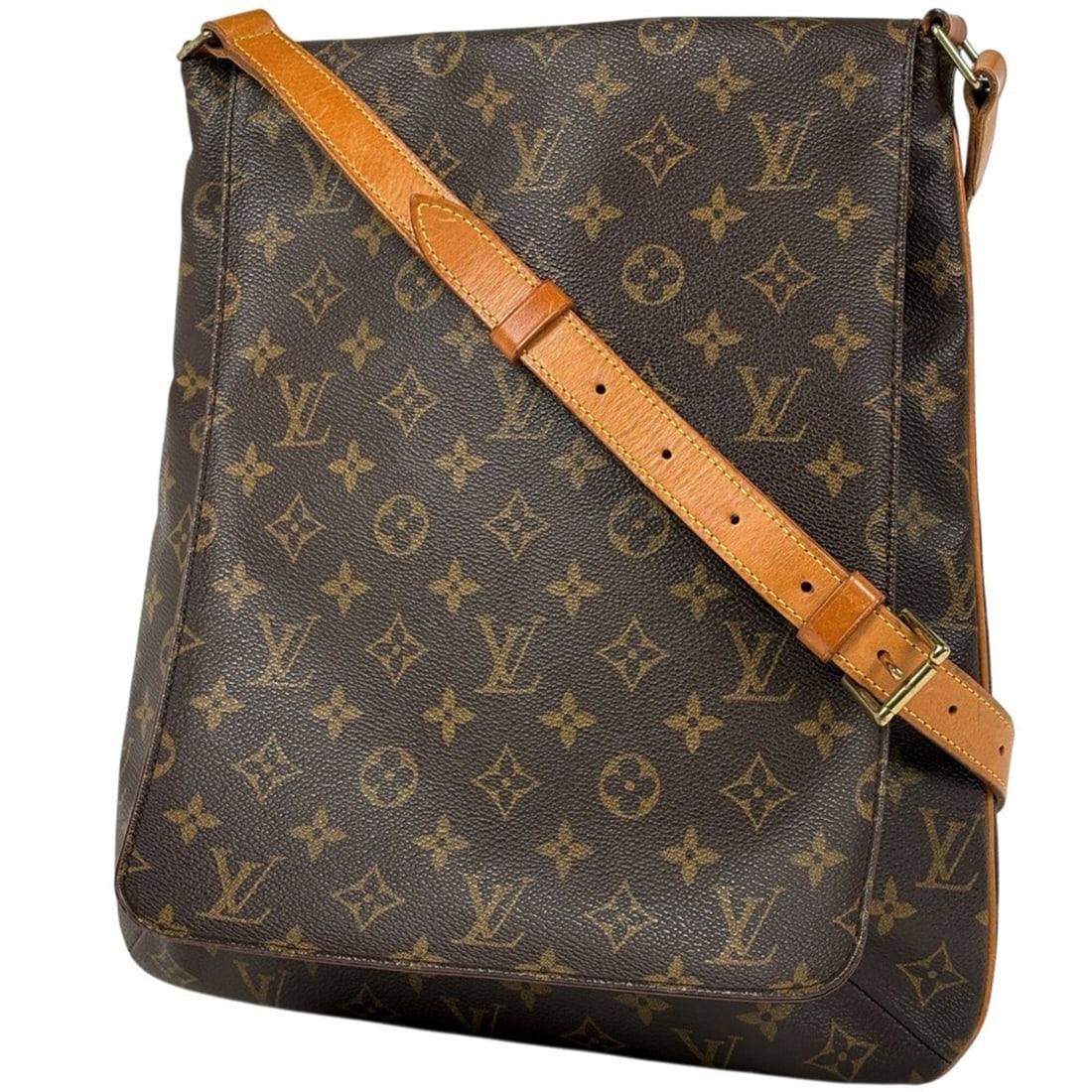 Louis Vuitton Musette Shoulder Bag, Crossbody, Monogram Brown, M51256, Women's: --- Catalog ---Category: SizeSize (HxWxD): 35cm x 31.5cm x 10cm / 13.77'' x 12.4'' x 3.93''Category: DesignType: Shoulder bagColor: BrownGender: WomenMaterial: Monogram Category: GeneralLine: