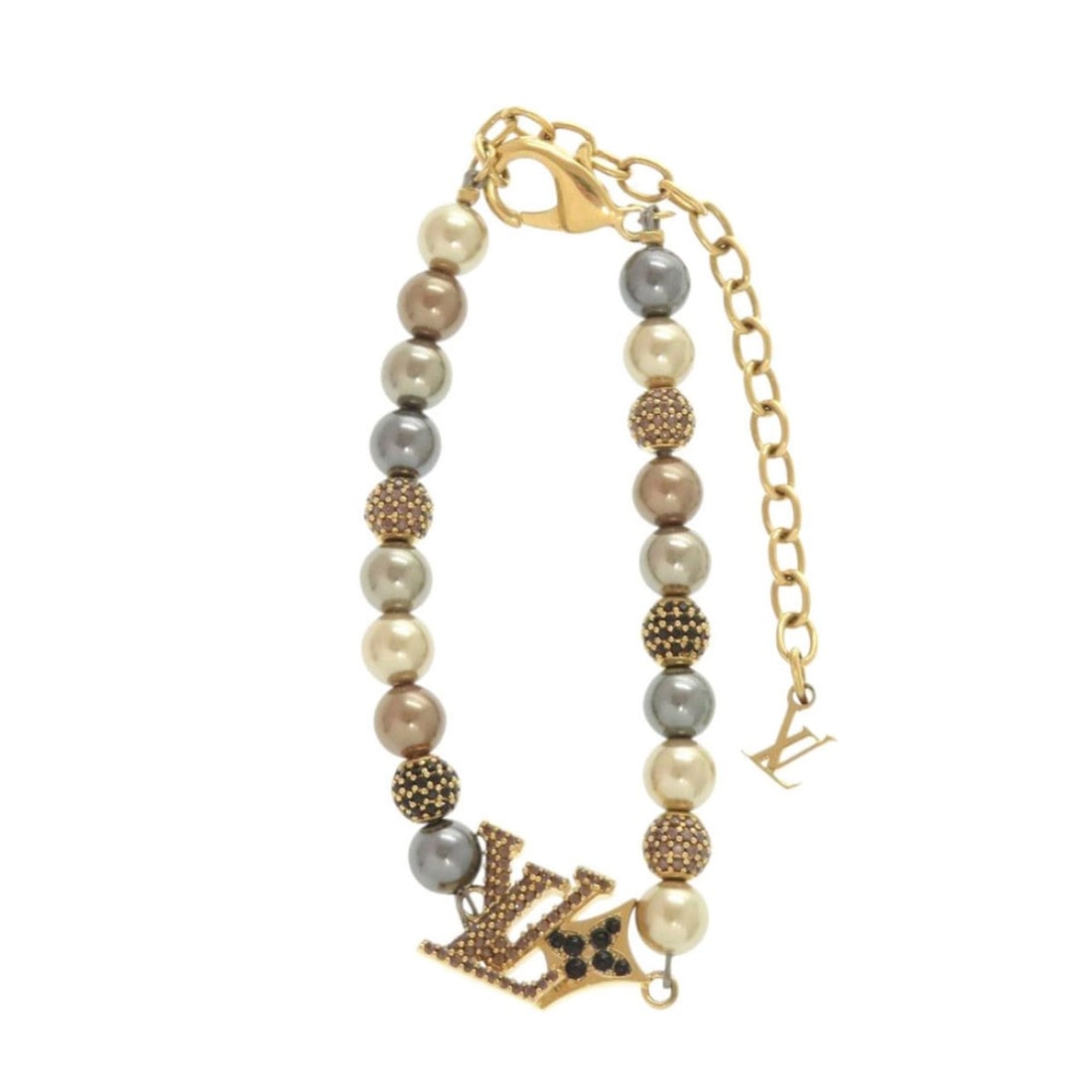 Louis Vuitton Dandy M03055 Metal Gold Bracelet LV 1067 LOUIS VUITTON (1 of 16)