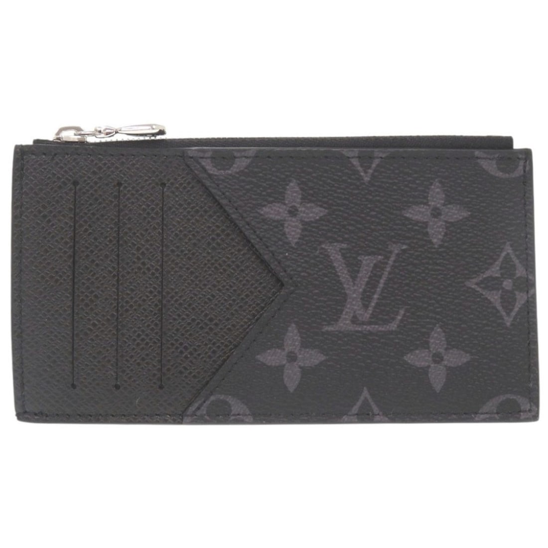 Louis Vuitton Coin Card Holder Taigarama Monogram Eclipse Taiga M30271 IC Black Wallet/Coin Case: --- Catalog ---Category: DesignType: Card caseColor: Black, Monogram EclipseGender: MenMaterial: Taigarama , Monogram Eclipse Category: GeneralMPN: M30271Brand: Louis VuittonCountry of Origin: ItalyCa
