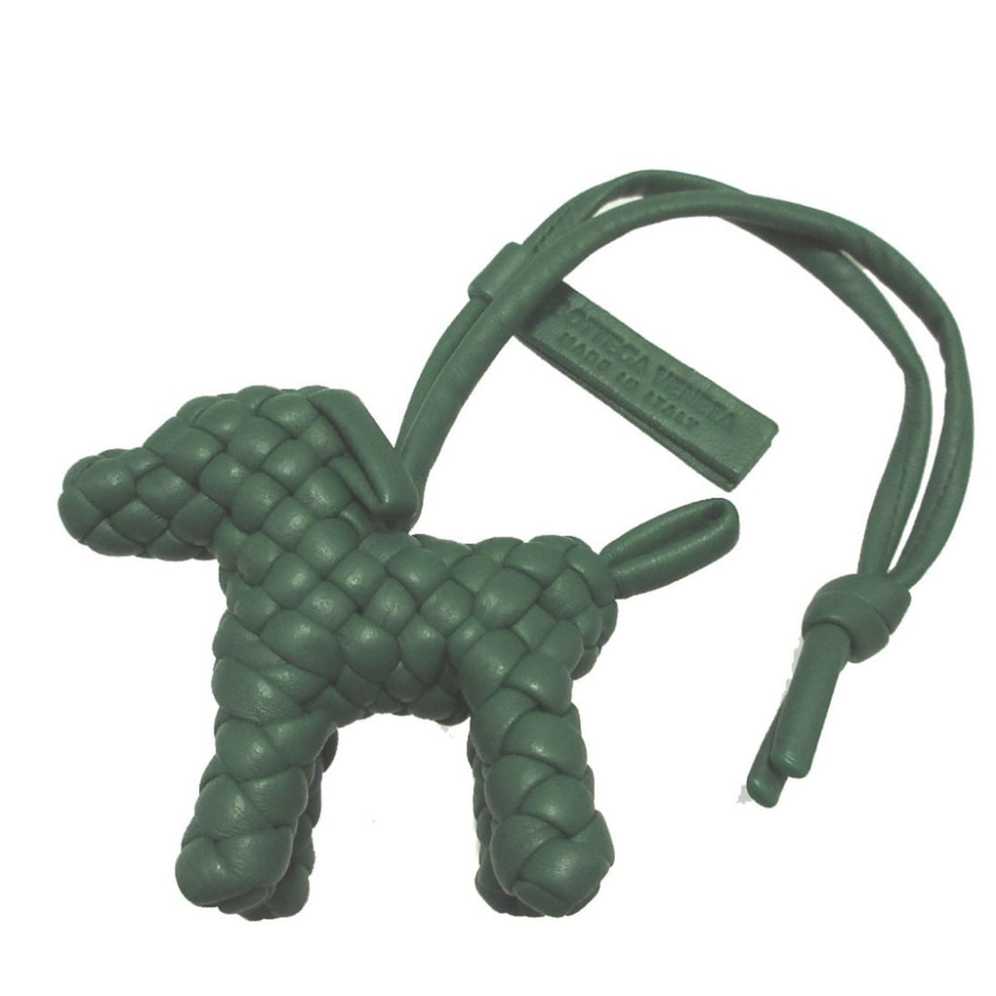 Bottega Veneta Dog Intrecciato Leather Green Keychain Accessory Bag Charm 0189 BOTTEGA VENETA: --- Catalog ---Category: SizeSize (HxWxD): 6.3cm x 7cm / 2.48'' x 2.75''Category: DesignType: KeyringColor: GreenGender: Women,MenMaterial: LeatherCategory: GeneralBrand: Bottega VenetaCountry of Orig