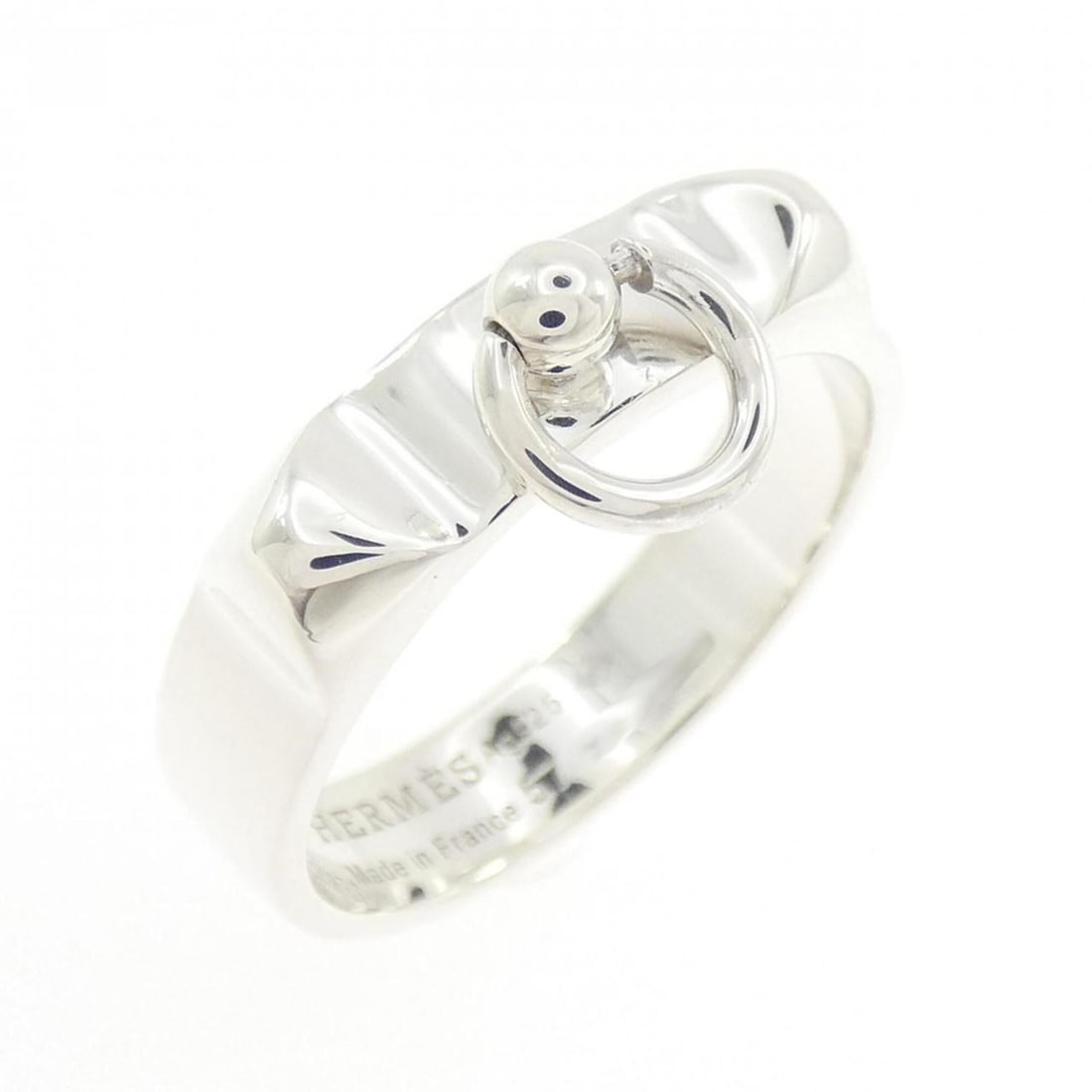 Hermes Hermès Collier de Chien Ring: --- Catalog ---Category: SizeUS Size: 8.5Brand Size: 57Category: DesignType: Band ringColor: SilverGender: Women,MenMaterial: Silver 925Category: GeneralMPN: H115607BBrand: Hermes--- Item List