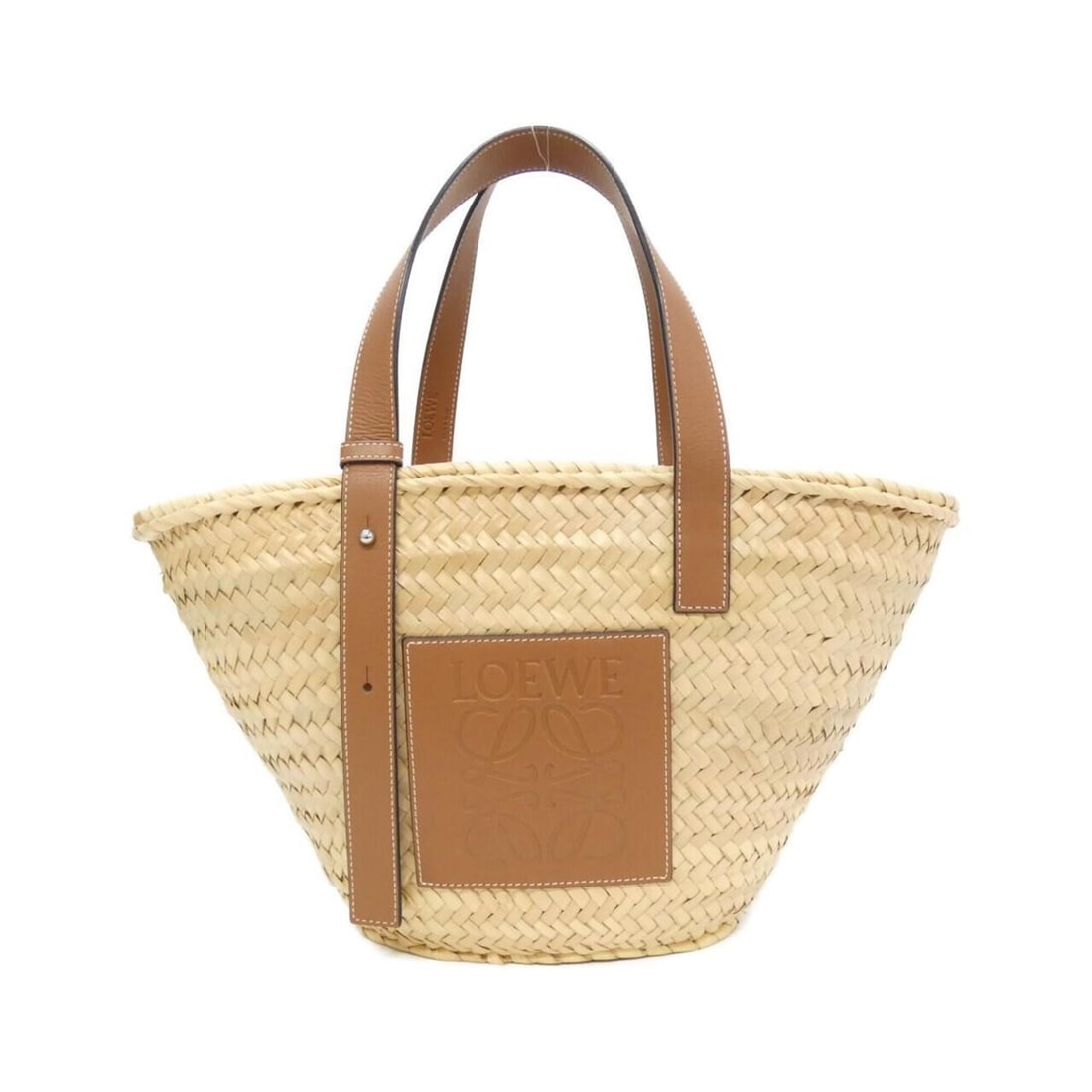 Loewe 327 02 S92 Handbag: --- Catalog ---Category: SizeSize (HxWxD): 25cm x 45cm x 13cm / 9.84'' x 17.71'' x 5.11''Category: DesignType: HandbagColor: BeigeGender: WomenMaterial: Raffia , Leather Leather/Fur Type: