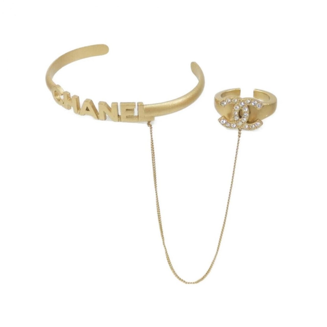 Chanel bangles & rings: --- Catalog ---Category: SizeLength: 17cm / 6.69''Category: DesignType: BangleColor: ClearGender: WomenCategory: GeneralBrand: Chanel--- Item List ---Section: ConditionRanking: Rank A Used - A few
