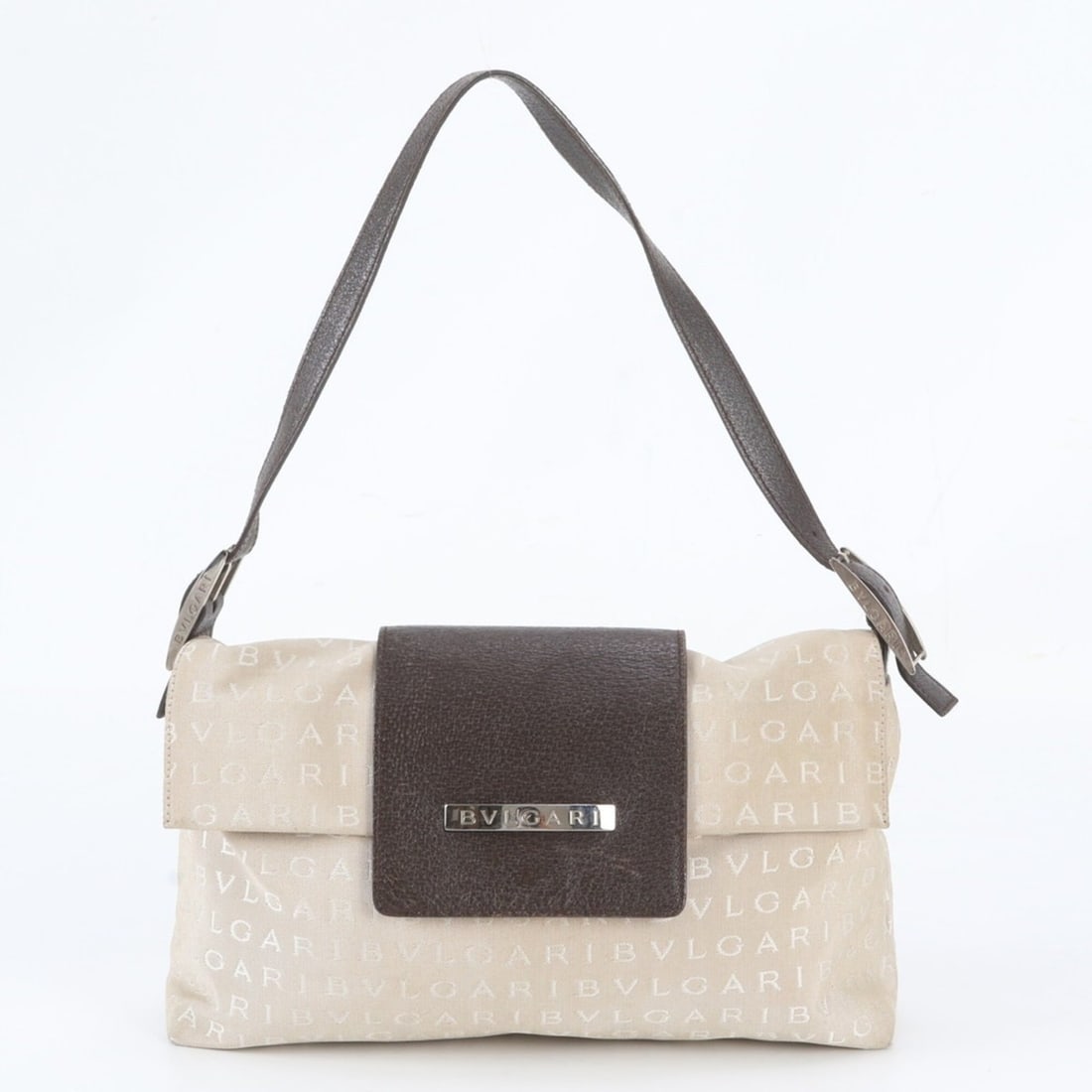 Bvlgari Logomania Canvas Leather One-Shoulder Bag Handbag for Women: --- Catalog ---Category: SizeSize (HxWxD): 22cm x 30cm x 9cm / 8.66'' x 11.81'' x 3.54''Category: DesignType: Handbag, Shoulder bagColor: Beige, BrownGender: WomenMaterial: Canvas , Leather Category: 