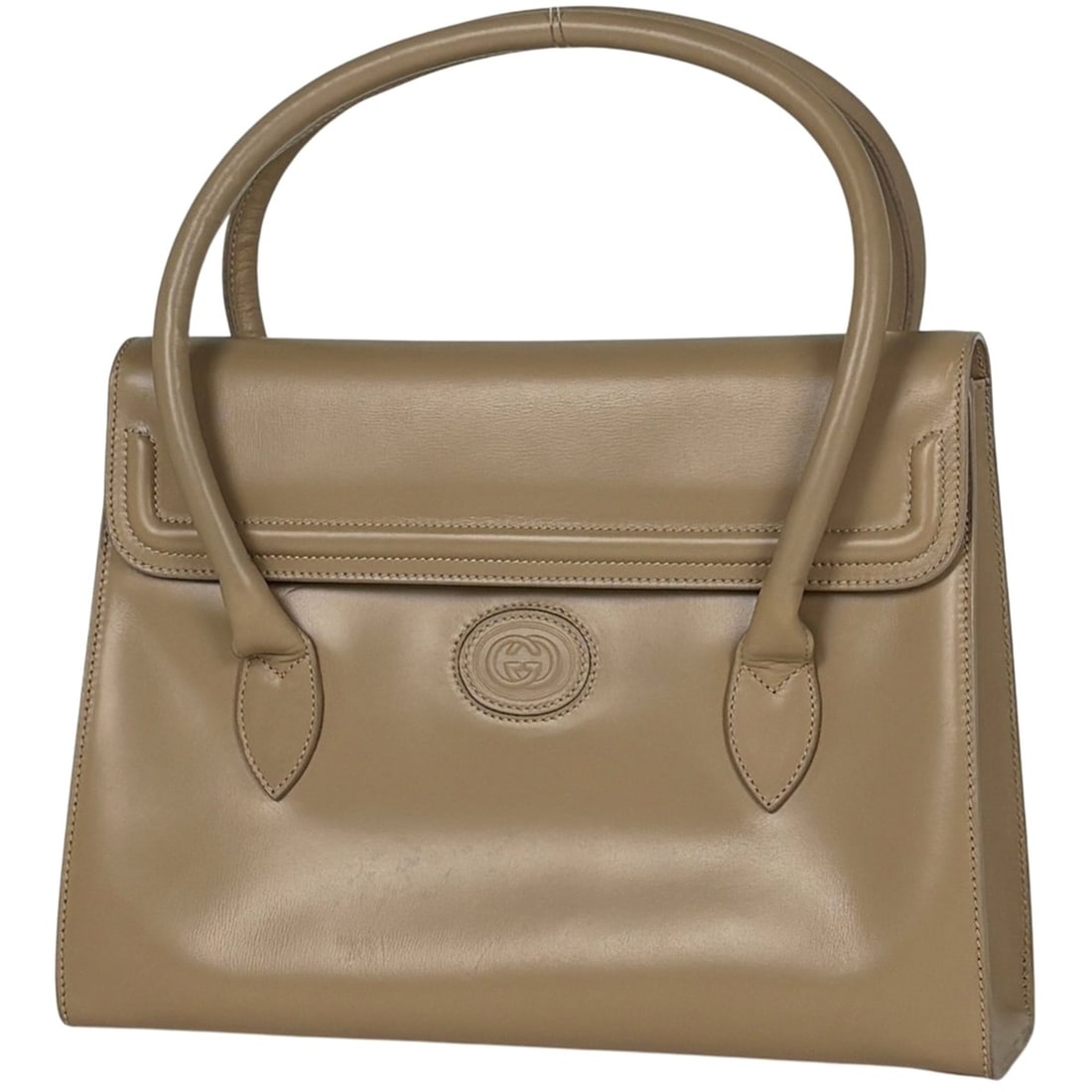 Gucci Interlocking G Handbag, Old 000460079, Leather, Beige, Women's: --- Catalog ---Category: SizeSize (HxWxD): 22cm x 29.5cm x 10cm / 8.66'' x 11.61'' x 3.93''Category: DesignType: HandbagColor: BeigeGender: WomenMaterial: Leather Category: GeneralBrand: Gucci--- Item