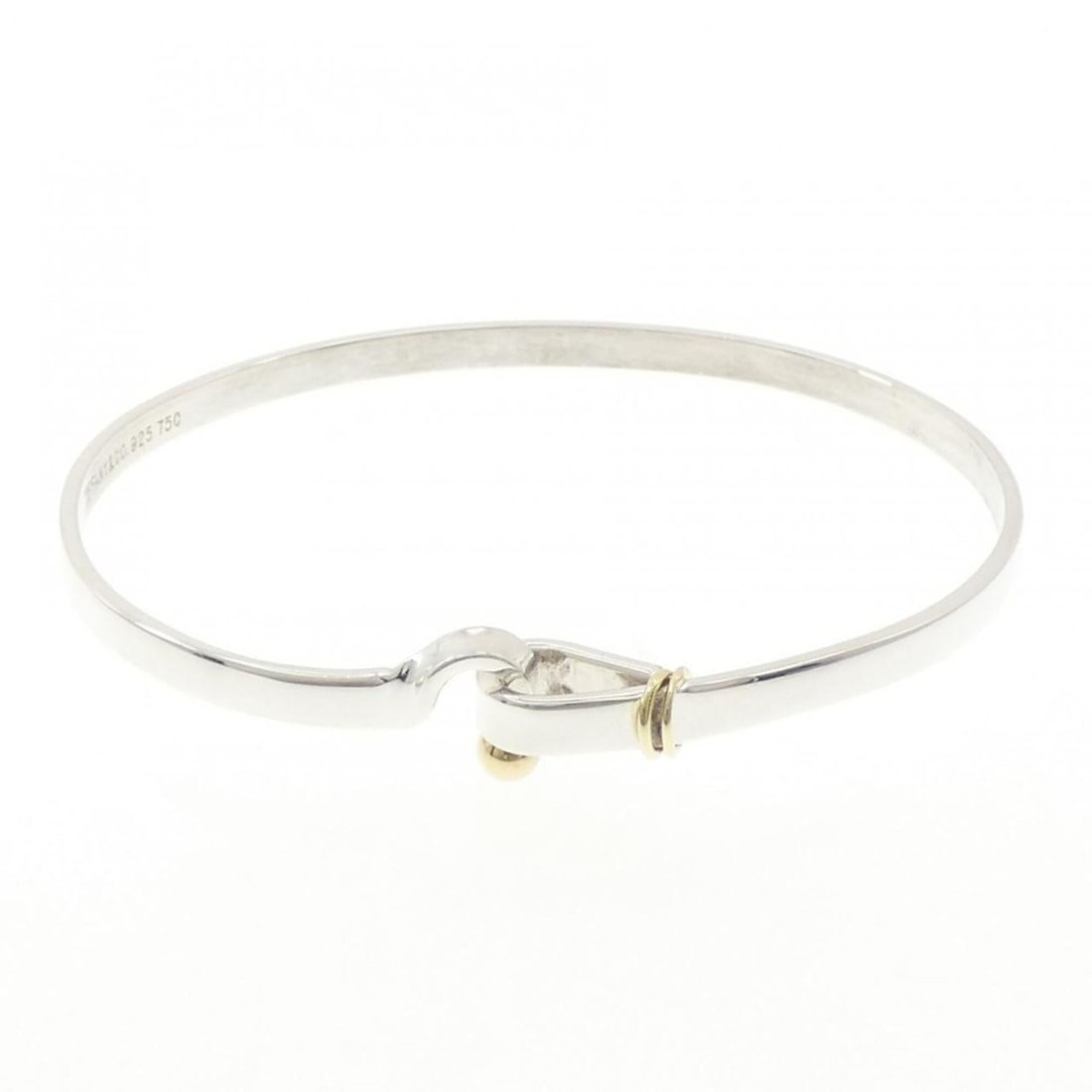 Tiffany Hook & Eye Bangle: --- Catalog ---Category: SizeLength: 18cm / 7.08''Category: DesignType: BangleColor: SilverGender: Women,MenMaterial: Silver 925Category: GeneralBrand: Tiffany--- Item List ---Section: ConditionRankin