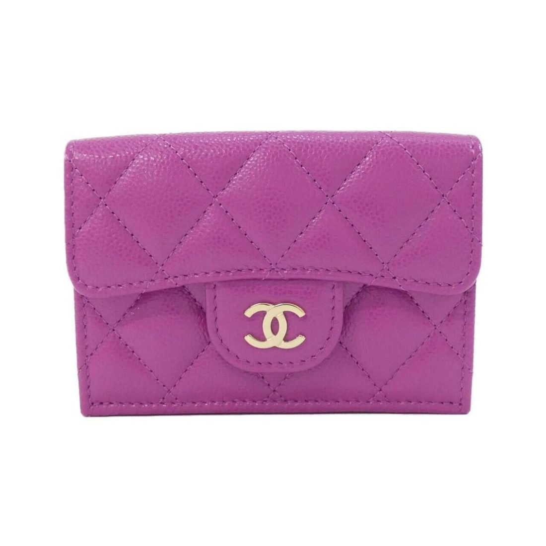 Chanel Timeless Classic Line AP0230 Wallet: --- Catalog ---Category: SizeSize (HxWxD): 7.5cm x 10.5cm x 3cm / 2.95'' x 4.13'' x 1.18''Category: DesignType: Wallet (bi-fold)Color: PurpleGender: WomenMaterial: Grained Calfskin Category: