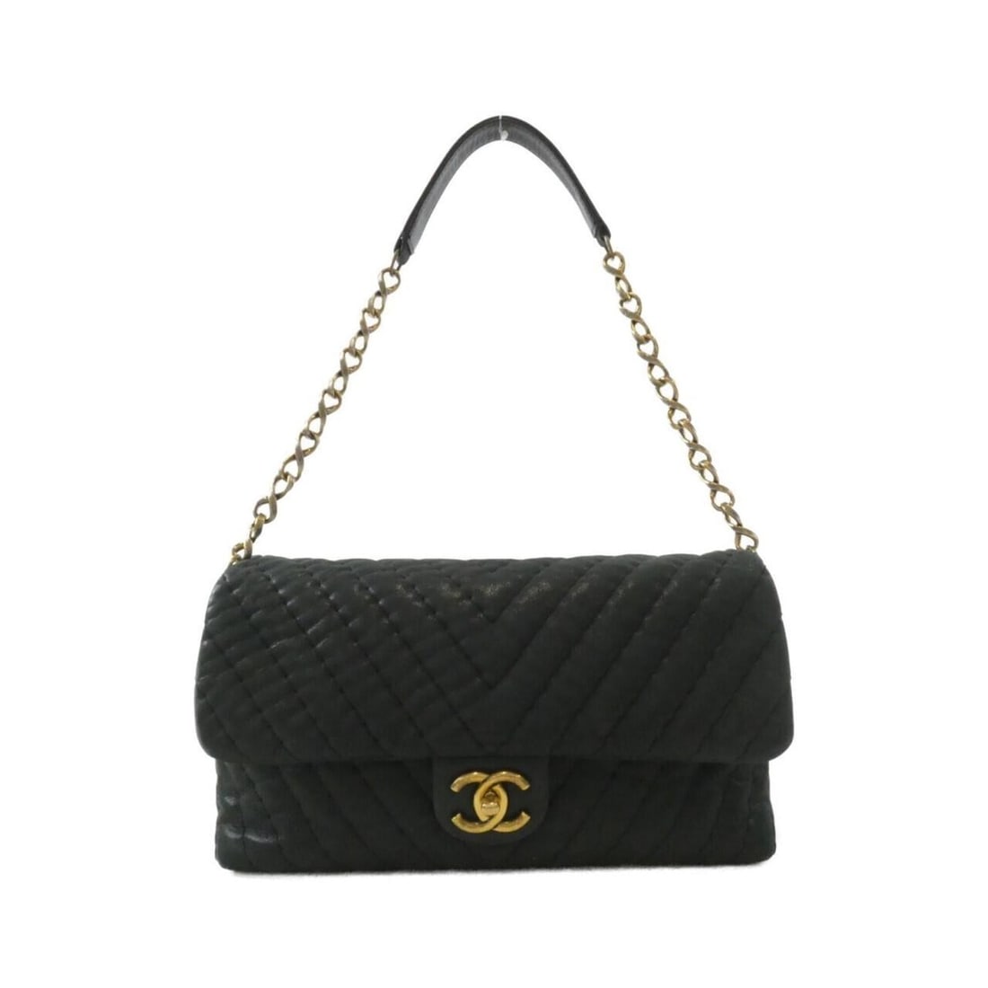 Chanel shoulder bag: --- Catalog ---Category: SizeSize (HxWxD): 17cm x 28cm x 10cm / 6.69'' x 11.02'' x 3.93''Category: DesignType: Shoulder bagColor: BlackGender: WomenMaterial: Leather Hardware Color: GoldLeather/Fur