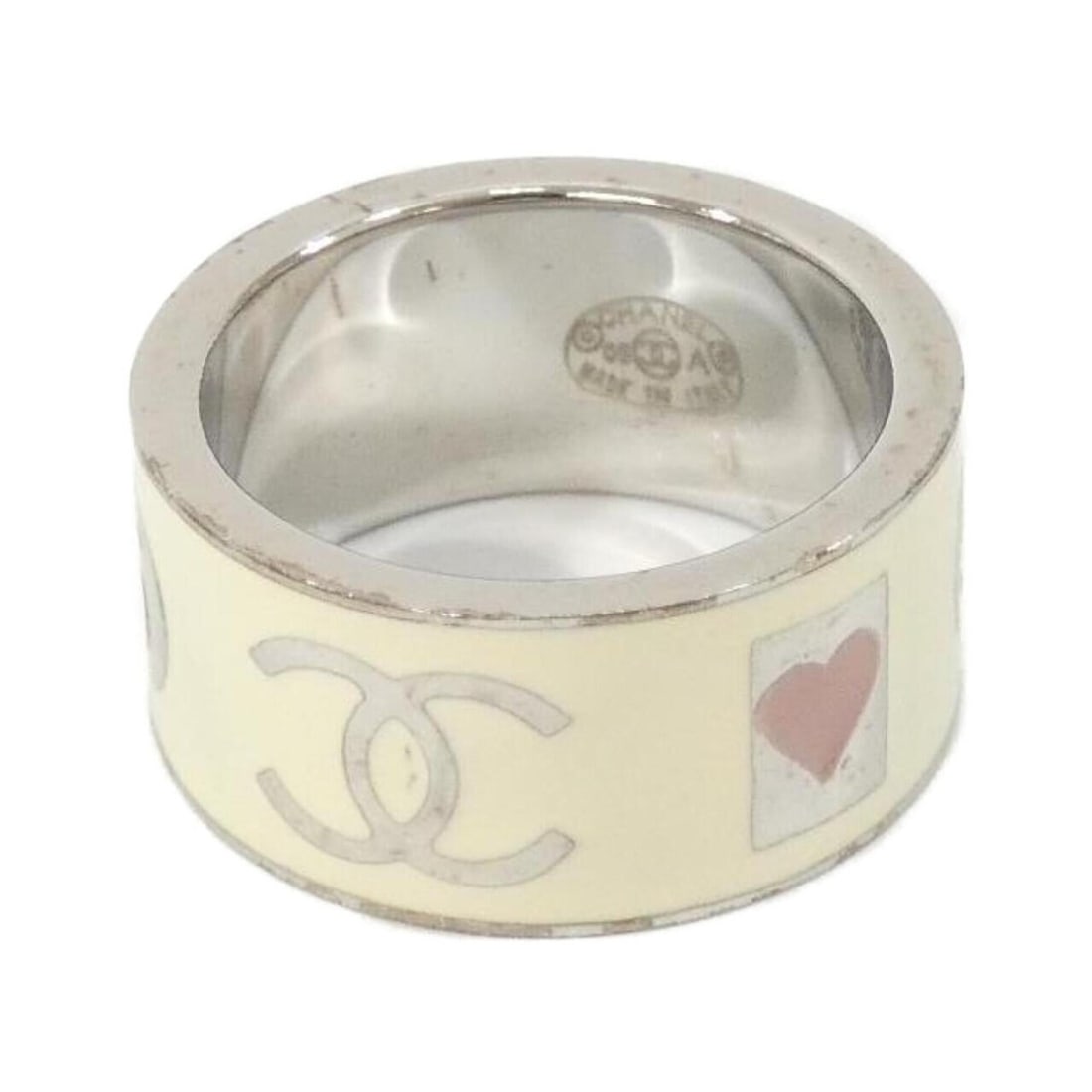 Chanel 29522 Ring: --- Catalog ---Category: SizeJP Size: 13US Size: 6.5Category: DesignType: Band ringColor: Black, Pink, WhiteGender: WomenCategory: GeneralMPN: 29522Brand: Chanel--- Item List ---Section: ConditionRank