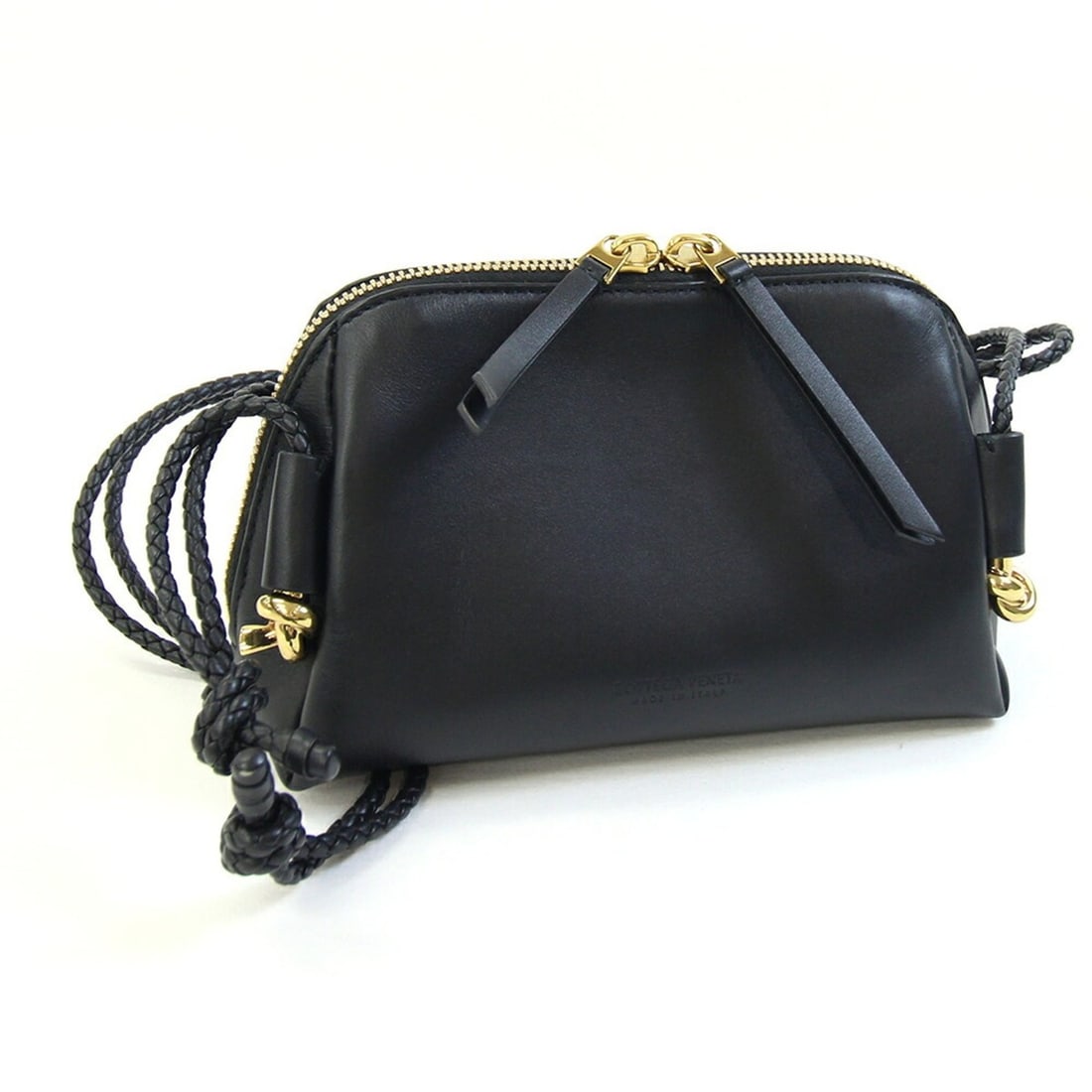 Bottega Veneta Shoulder Bag 816975 Black Leather Mini Pouch for Women BOTTEGA VENETA (1 of 17)
