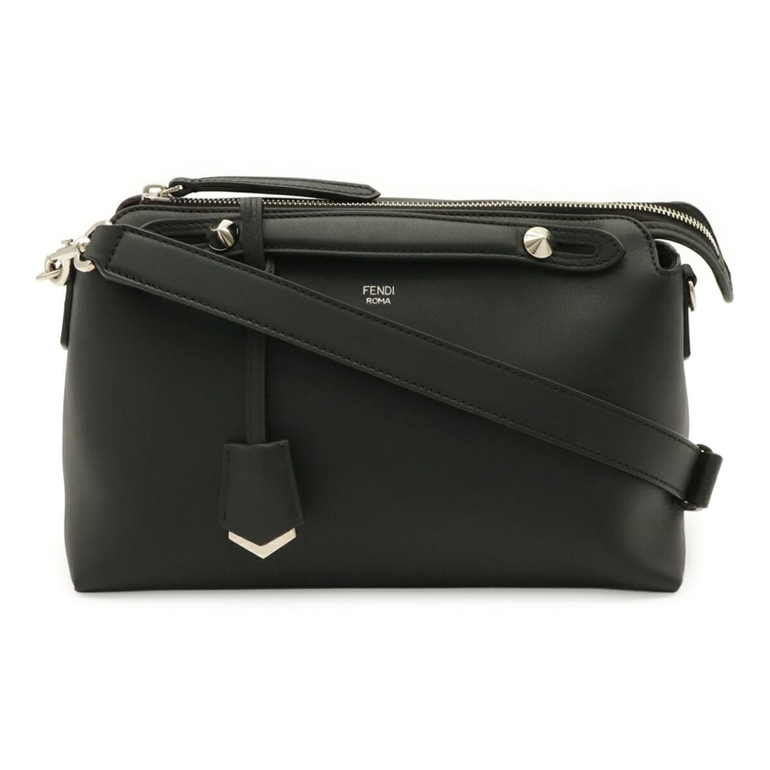 FENDI BY THE WAY Medium Handbag/Shoulder Bag, Leather, Black, 8BL146: --- Catalog ---Category: SizeSize (HxWxD): 18cm x 28cm x 12.5cm / 7.08'' x 11.02'' x 4.92''Category: DesignType: Handbag, Shoulder bagColor: BlackGender: Women,MenMaterial: Leather Category: GeneralBr