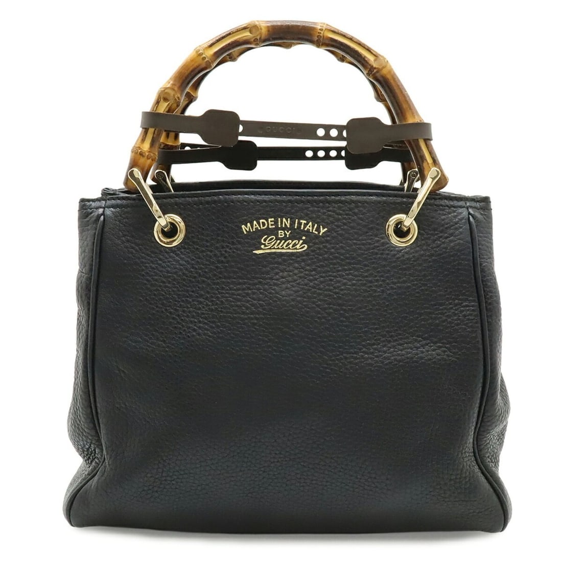 GUCCI Bamboo Shopper Small Tote Mini Handbag Leather Black Shoulder Bag 336032: --- Catalog ---Category: SizeSize (HxWxD): 22.5cm x 27.5cm x 11.5cm / 8.85'' x 10.82'' x 4.52''Category: DesignType: HandbagColor: BlackGender: WomenMaterial: Bamboo , Leather Category: GeneralBrand: 