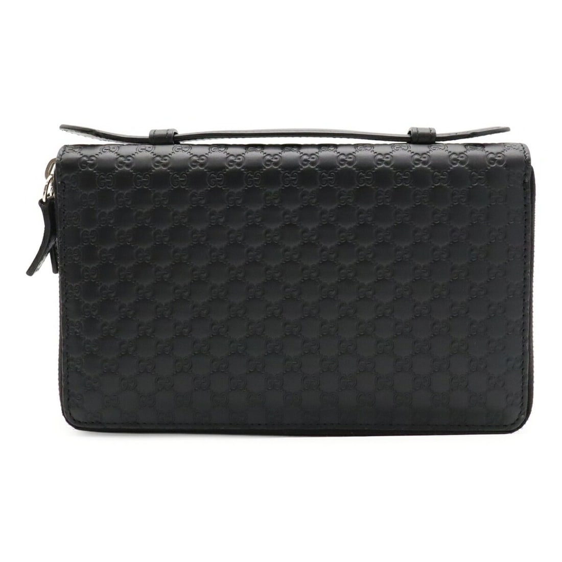GUCCI Microguccissima Travel Case Clutch Bag Second Organizer Long Wallet Leather Black 449246: --- Catalog ---Category: SizeSize (HxWxD): 13cm x 21cm x 3.5cm / 5.11'' x 8.26'' x 1.37''Category: DesignType: Clutch bagColor: BlackGender: Women,MenMaterial: Leather Category: GeneralBrand: GucciCou