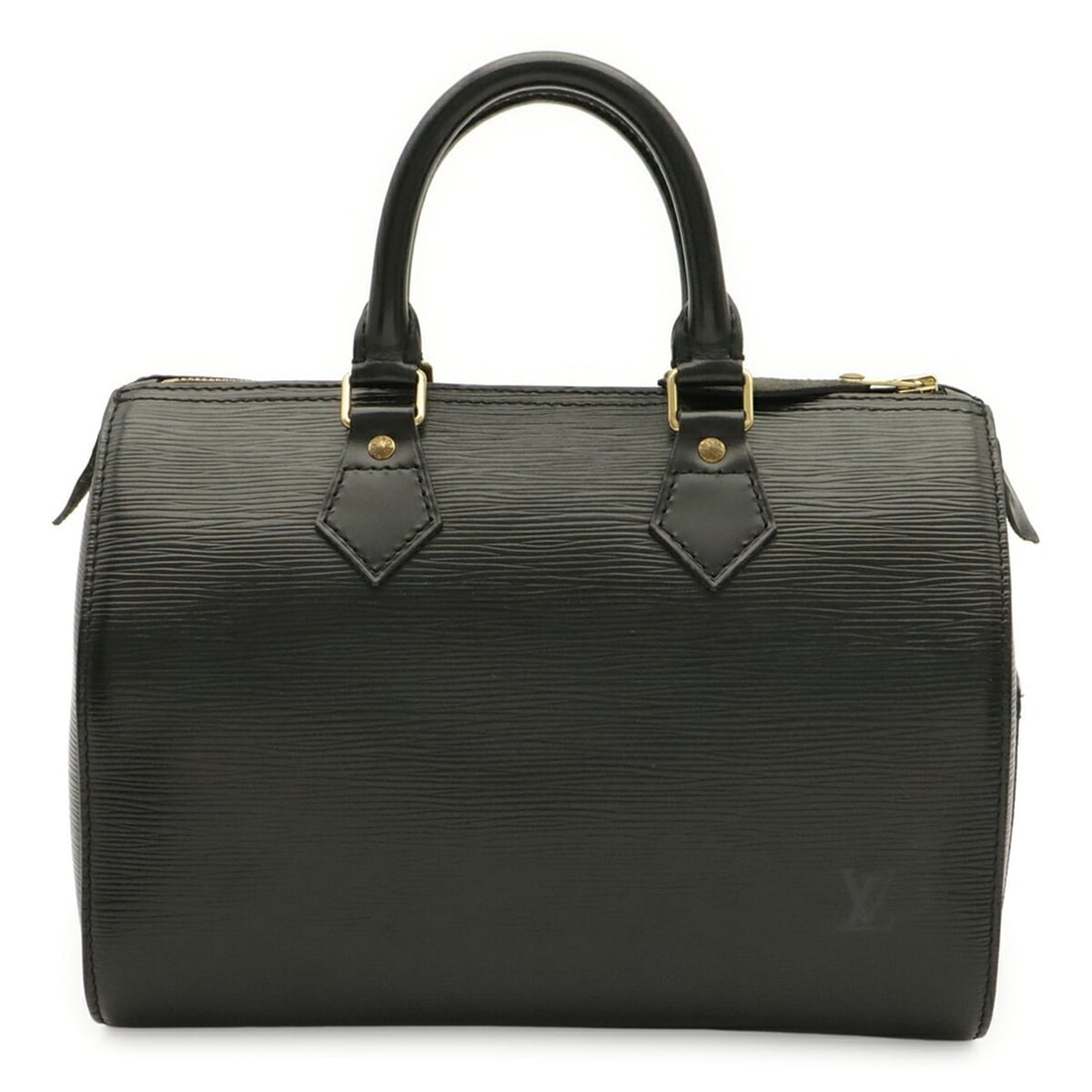 LOUIS VUITTON Epi Speedy 25 Handbag, Noir Black, M59032: --- Catalog ---Category: SizeSize (HxWxD): 19cm x 28cm x 15.5cm / 7.48'' x 11.02'' x 6.1''Category: DesignType: Boston bag, HandbagColor: NoirGender: Women,MenMaterial: Epi leather Category: GeneralBr