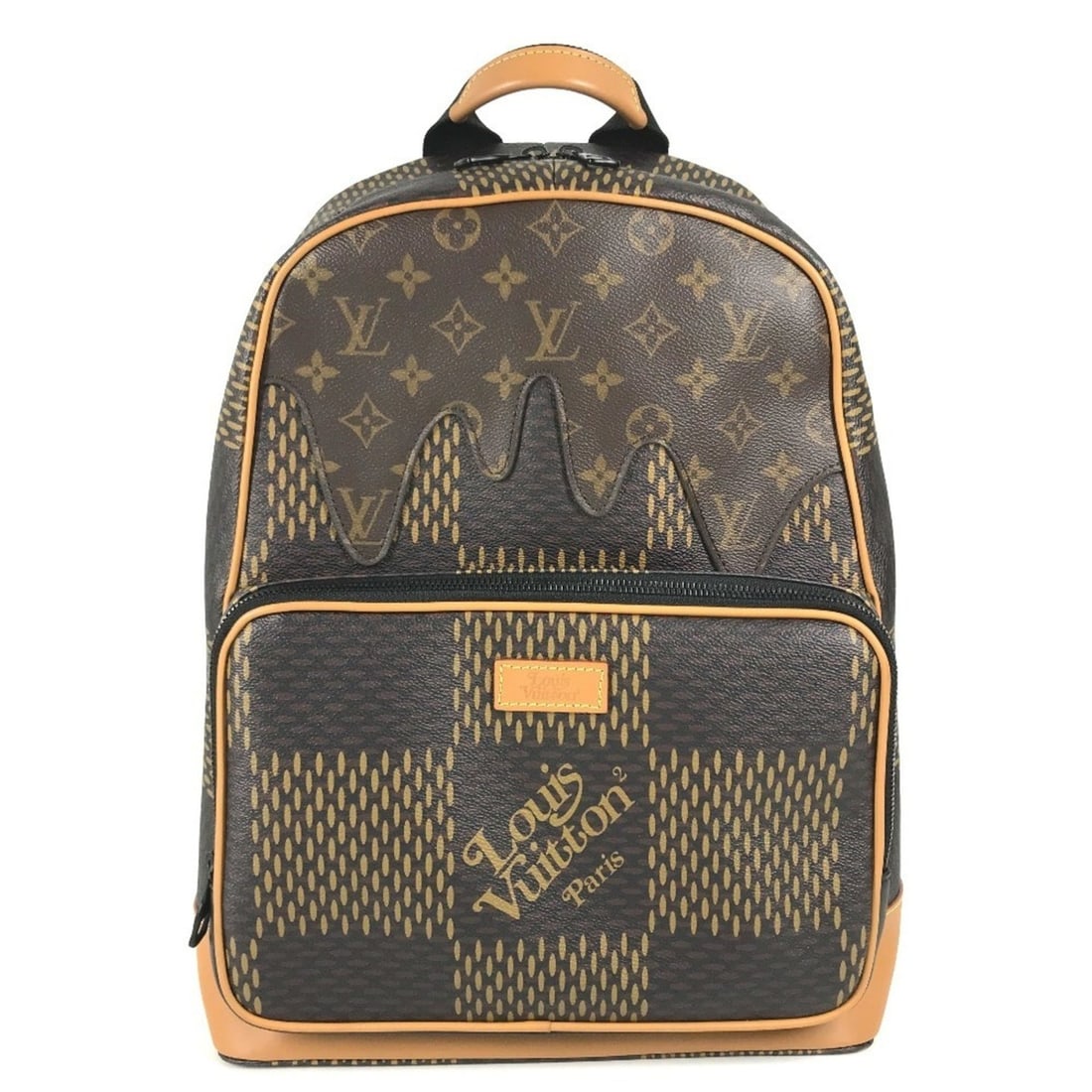 LOUIS VUITTON N40380 Damier Giant NIGO Collaboration Backpack, Rucksack, Bag, Canvas, Brown, Men's &: --- Catalog ---Category: SizeSize (HxWxD): 34cm x 29.5cm x 12cm / 13.38'' x 11.61'' x 4.72''Category: DesignType: BackpackColor: Brown, Damier CanvasGender: Men,WomenMaterial: Damier Canvas Category: 