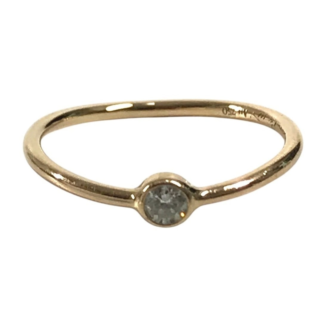 TIFFANY&Co. Tiffany 18K Gold Wave Single Ring with 1PD Diamond - Jewelry, Accessory, Ring, Au750: --- Catalog ---Category: SizeJP Size: 5US Size: 3.5Category: DesignType: Couple ringColor: Pink goldGender: WomenMaterial: Pink gold (18K)Category: GeneralBrand: Tiffany--- Item List ---Section: Condi