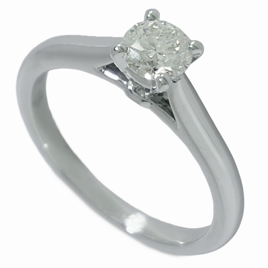 Cartier Solitaire 1P Ring, Diamond 0.33ct, Size 47, Platinum 950, 3.3g, G VVS1, 3EX, Women's.: --- Catalog ---Category: SizeJP Size: 7US Size: 4Category: DesignType: Anniversary ringColor: SilverGender: WomenMaterial: Platinum 950Category: GeneralBrand: Cartier--- Item List ---Section: Conditio
