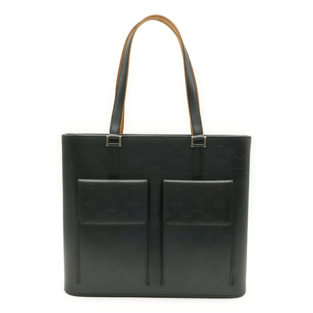LOUIS VUITTON Louis Vuitton Monogram Mat Wilwood Tote Bag Shoulder Blue M55105 (1 of 11)