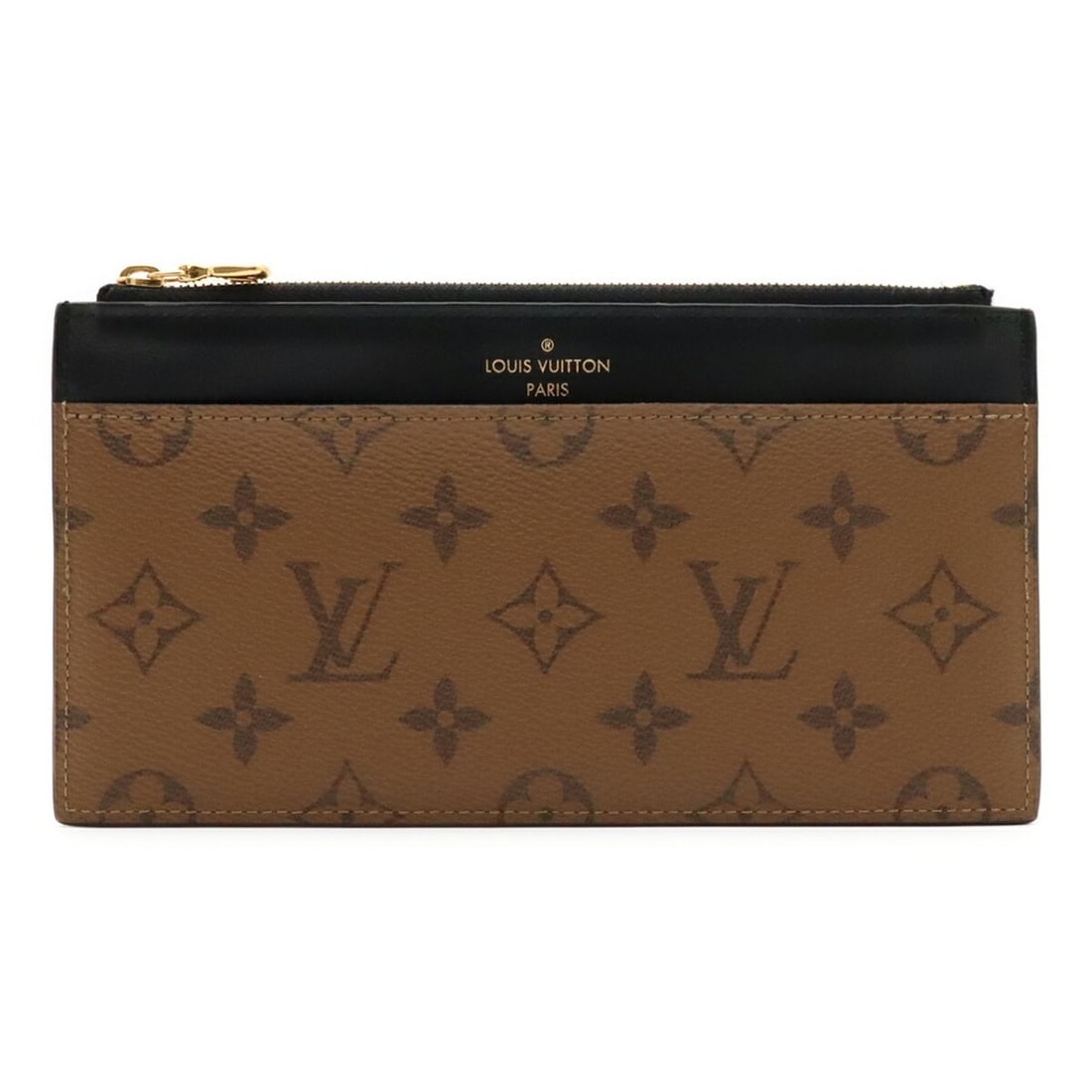 LOUIS VUITTON Monogram Reverse Purse - Wallet/Coin Case, Purse, Coin Card Handbag, Pouch M80390: --- Catalog ---Category: SizeSize (HxWxD): 10.5cm x 20cm / 4.13'' x 7.87''Category: DesignType: Card walletColor: Black, Brown, MonogramGender: Women,MenMaterial: Monogram Reverse Category: GeneralMPN