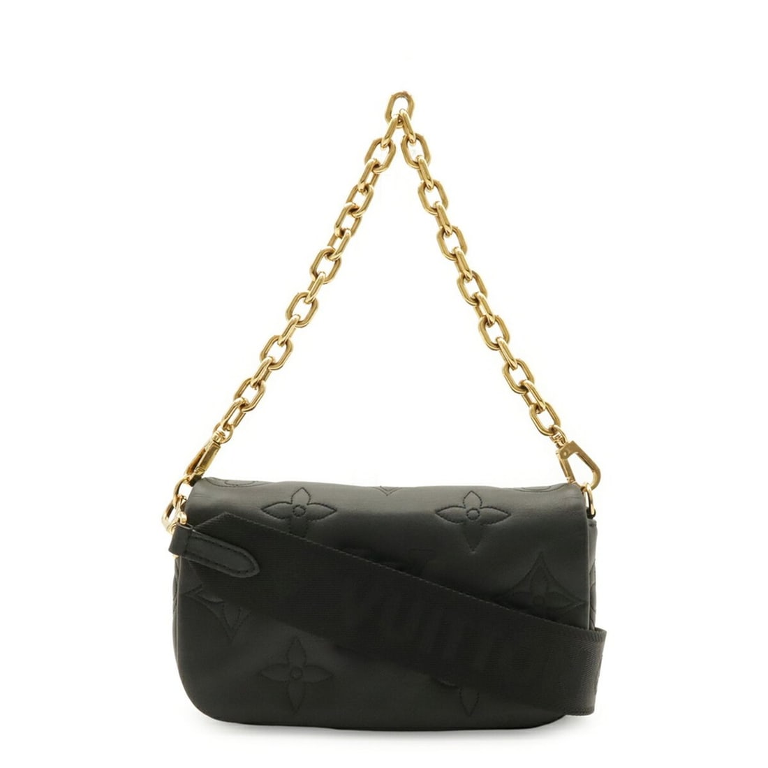LOUIS VUITTON Bubble Glam Wallet-on-Strap Chain Shoulder Bag 3-Way Clutch Noir M83198: --- Catalog ---Category: SizeSize (HxWxD): 12.5cm x 19cm x 4.5cm / 4.92'' x 7.48'' x 1.77''Category: DesignType: Clutch bag, Shoulder bagColor: NoirGender: WomenCategory: GeneralMPN: M83198Brand: Loui