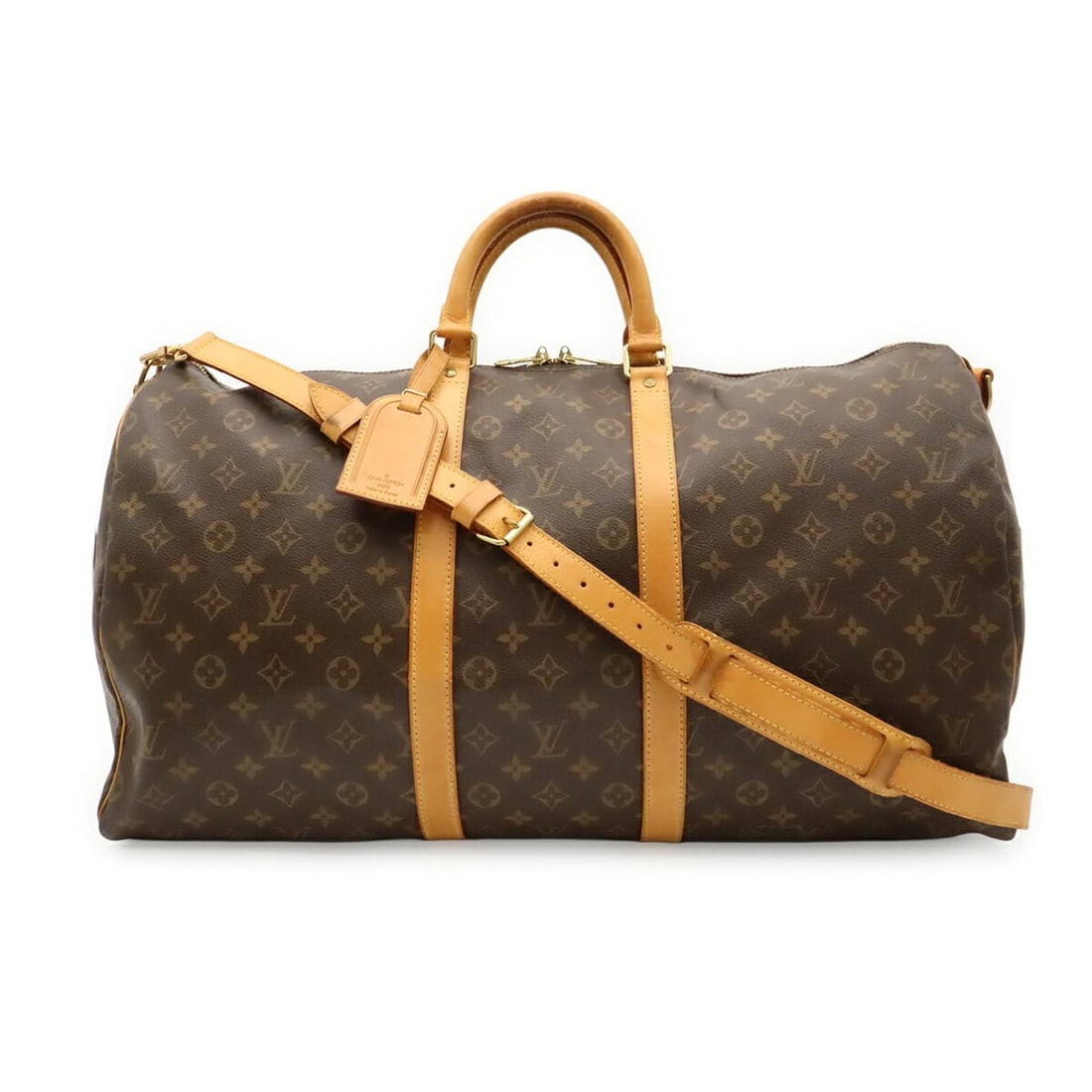 LOUIS VUITTON Louis Vuitton Monogram Keepall Bandoulière 55 Boston Bag Travel Shoulder M41414 (1 of 17)