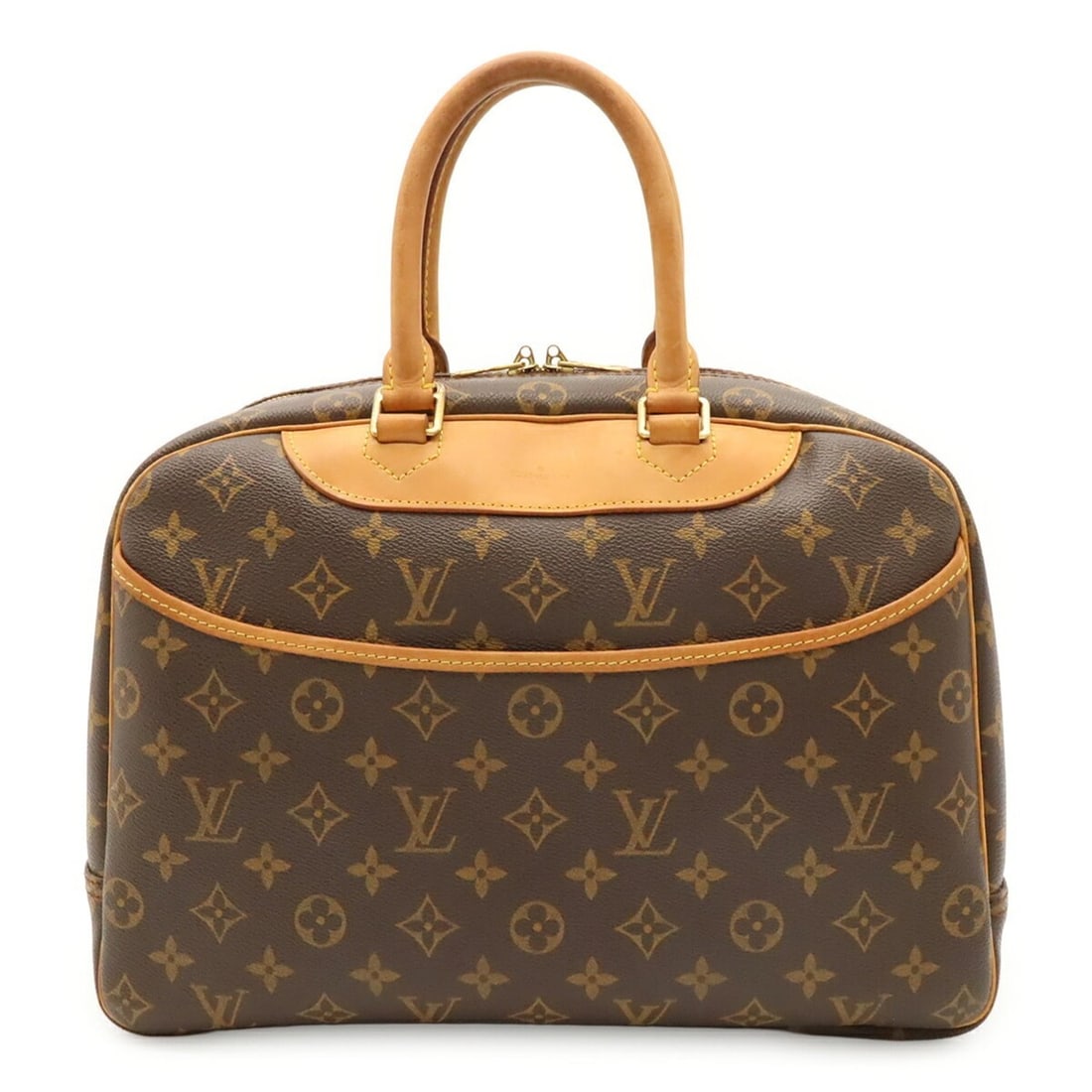 LOUIS VUITTON Louis Vuitton Monogram Bowling Vanity Deauville Handbag M47270 (1 of 10)