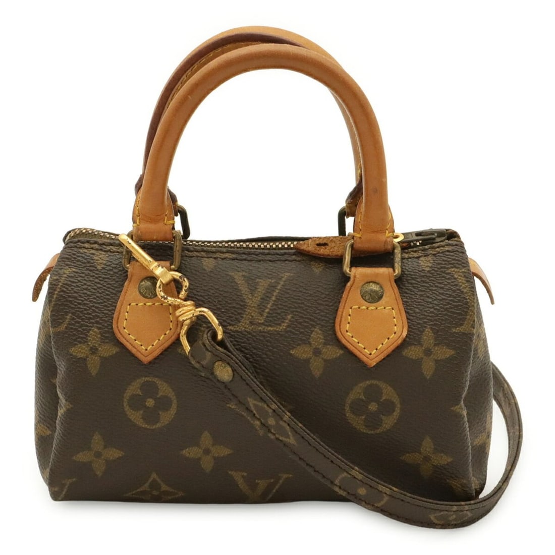 LOUIS VUITTON Louis Vuitton Monogram Mini Speedy Handbag Pouch Shoulder Bag M41534: --- Catalog ---Category: SizeSize (HxWxD): 9.5cm x 16cm x 7.5cm / 3.74'' x 6.29'' x 2.95''Category: DesignType: Handbag, Pouch, Shoulder bagColor: Brown, MonogramGender: WomenMaterial: Monogram Mini C