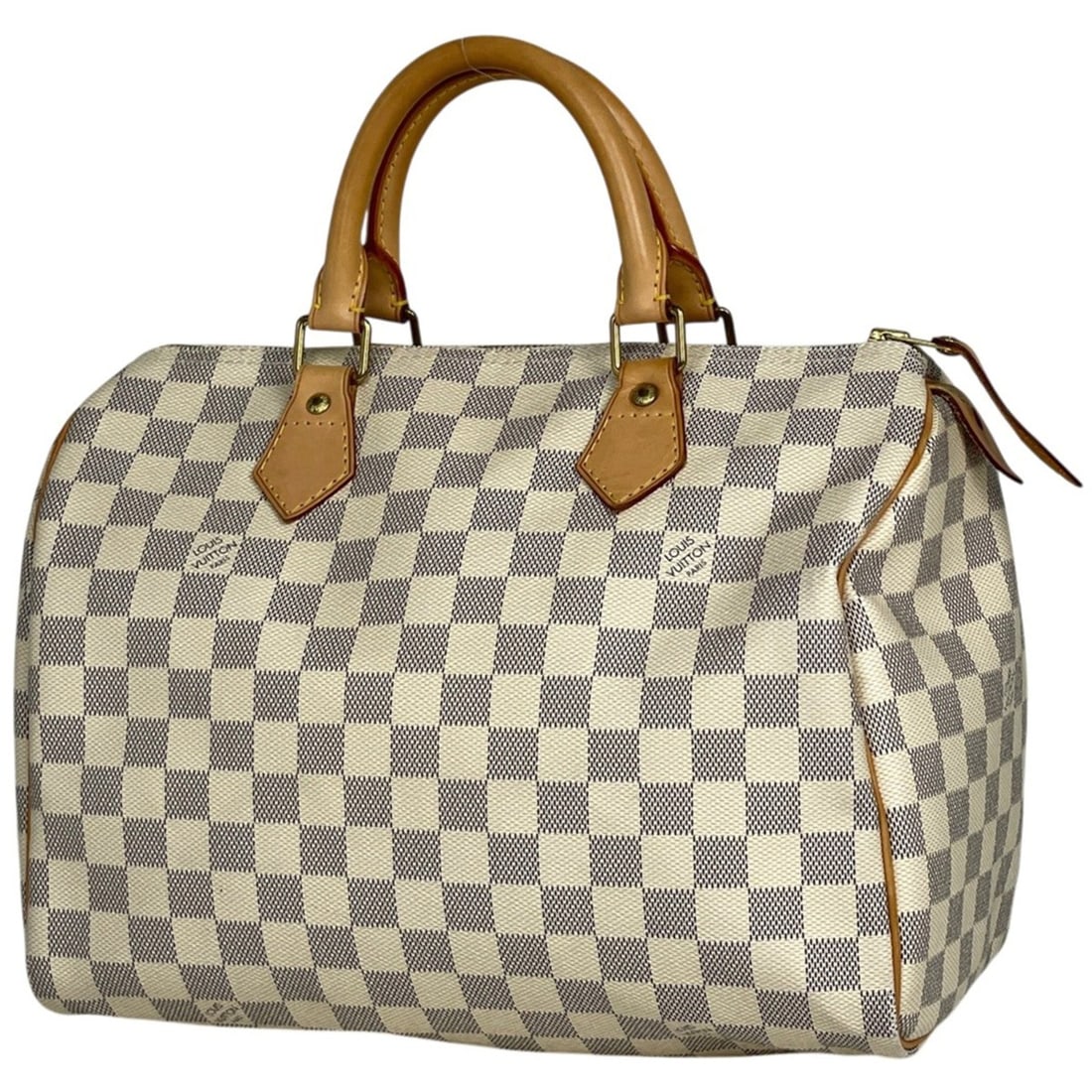 Louis Vuitton Speedy 30 Handbag Boston Bag Damier Azur White N41533 Women's: --- Catalog ---Category: SizeSize (HxWxD): 22cm x 30cm x 18cm / 8.66'' x 11.81'' x 7.08''Category: DesignType: Boston bag, HandbagColor: WhiteGender: WomenMaterial: Damier Azur Category: GeneralMPN: N