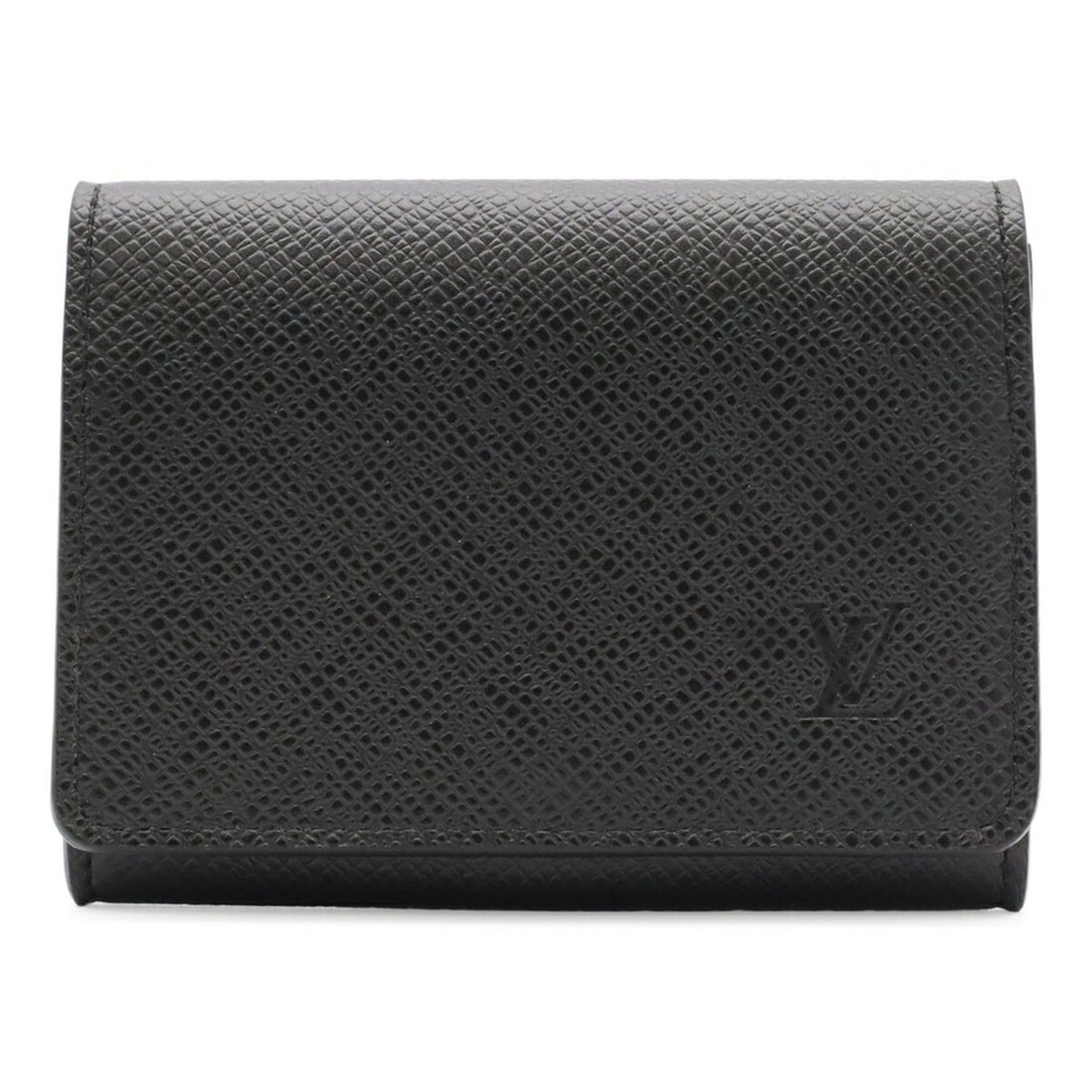 LOUIS VUITTON Taiga Enveloppe Carte de Visite NM Business Card Holder/Card Case, Noir Black M64595: --- Catalog ---Category: DesignType: Business card caseColor: Black, NoirGender: MenMaterial: Taiga leather Category: GeneralMPN: M64595Brand: Louis VuittonCategory: Physical PropertiesSize (HxWxD): 8