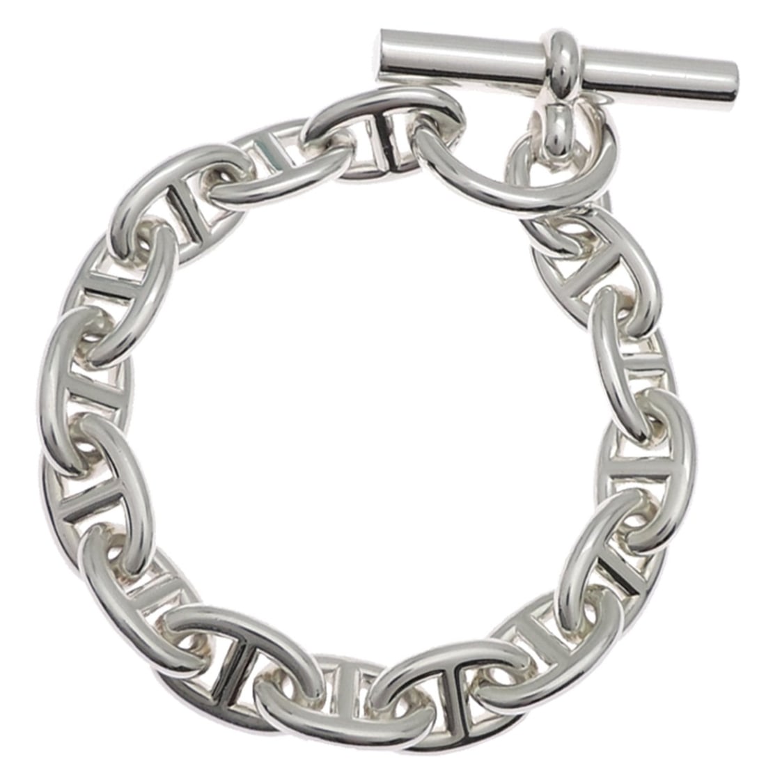 Hermes Chaine d'Ancre PM 15-link women's bracelet, Ag925: --- Catalog ---Category: SizeLength: 14cm / 5.51''Category: DesignType: Charm braceletGender: WomenMaterial: Silver 925Category: GeneralBrand: HermesCountry of Origin: France--- Item List ---Section: 