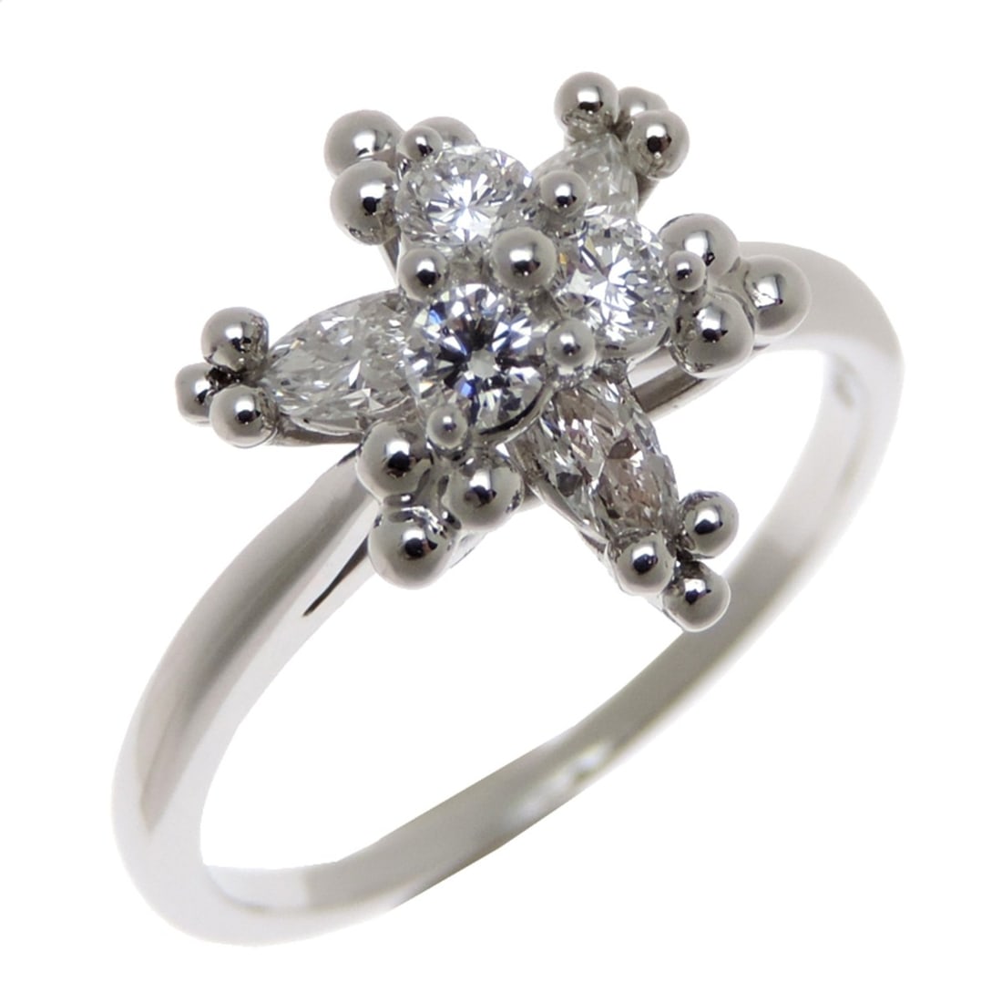 Tiffany & Co. Diamond Women's Ring - Iridium Platinum: --- Catalog ---Category: SizeJP Size: 11US Size: 6Category: DesignType: Band ringStone: DiamondGender: WomenCategory: GeneralBrand: Tiffany--- Item List ---Section: ConditionRanking: Rank A Used - A f